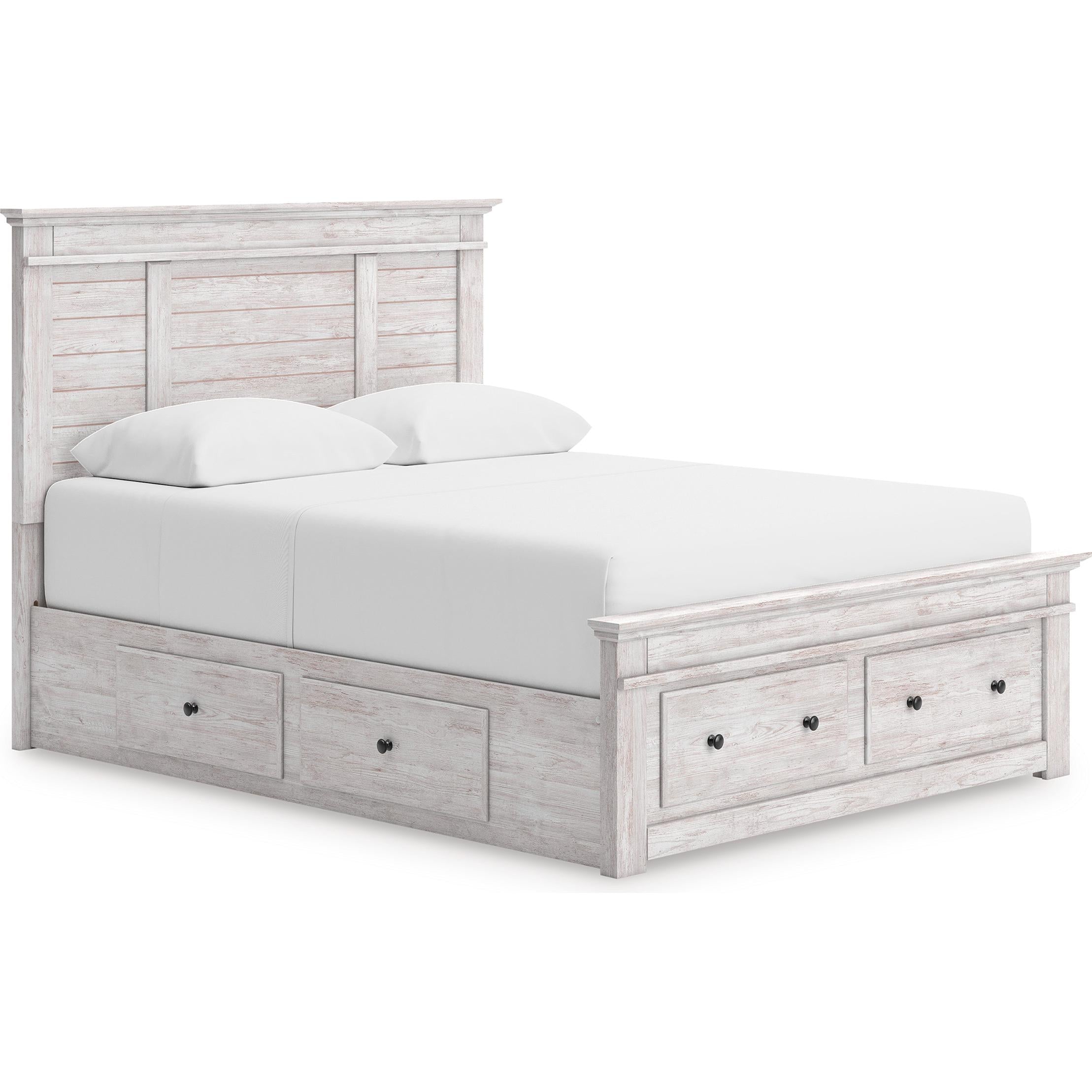  Size_Queen --  Makidern PCB1171B9 Queen Panel Storage Bed IMAGE 1