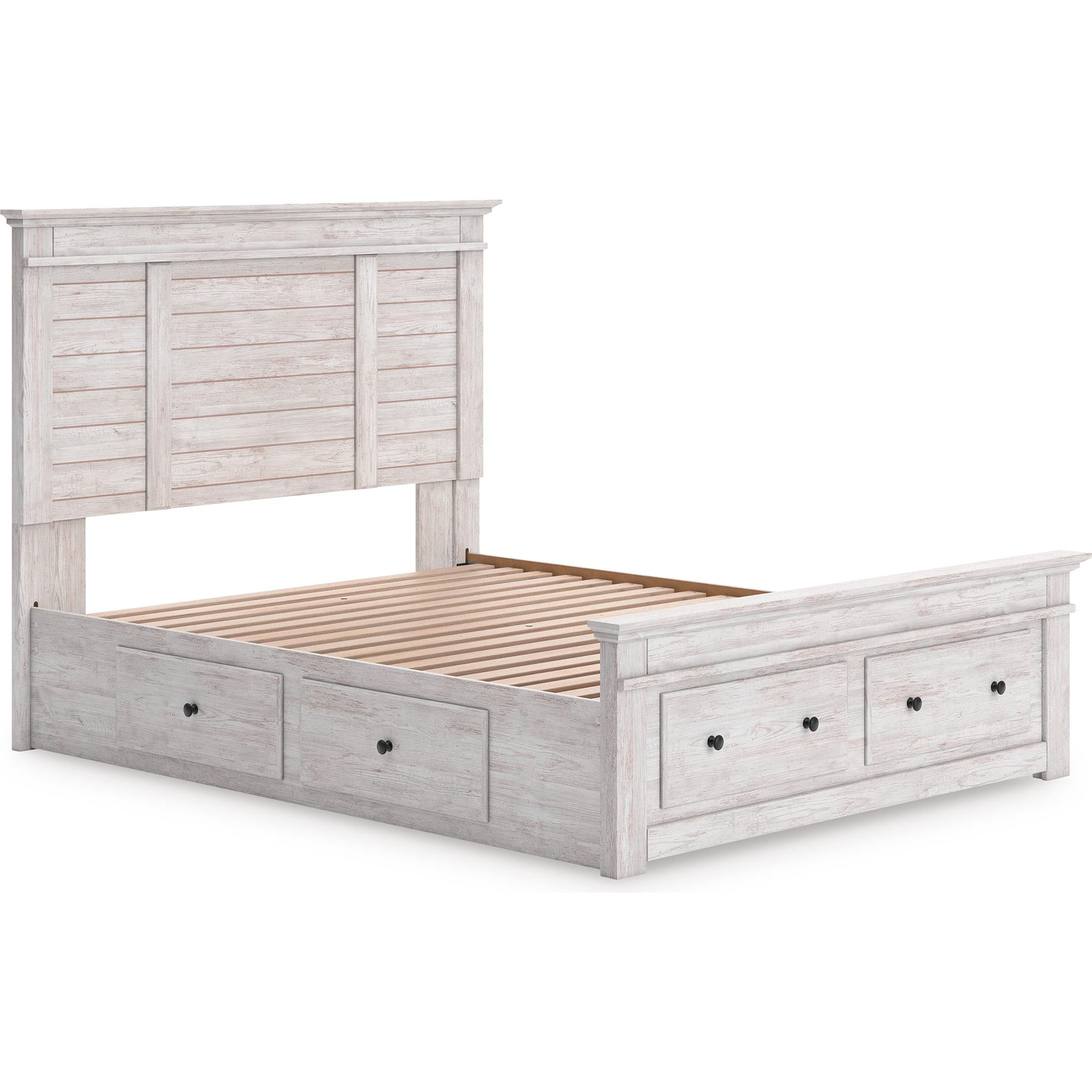  Size_Queen --  Makidern PCB1171B9 Queen Panel Storage Bed IMAGE 2