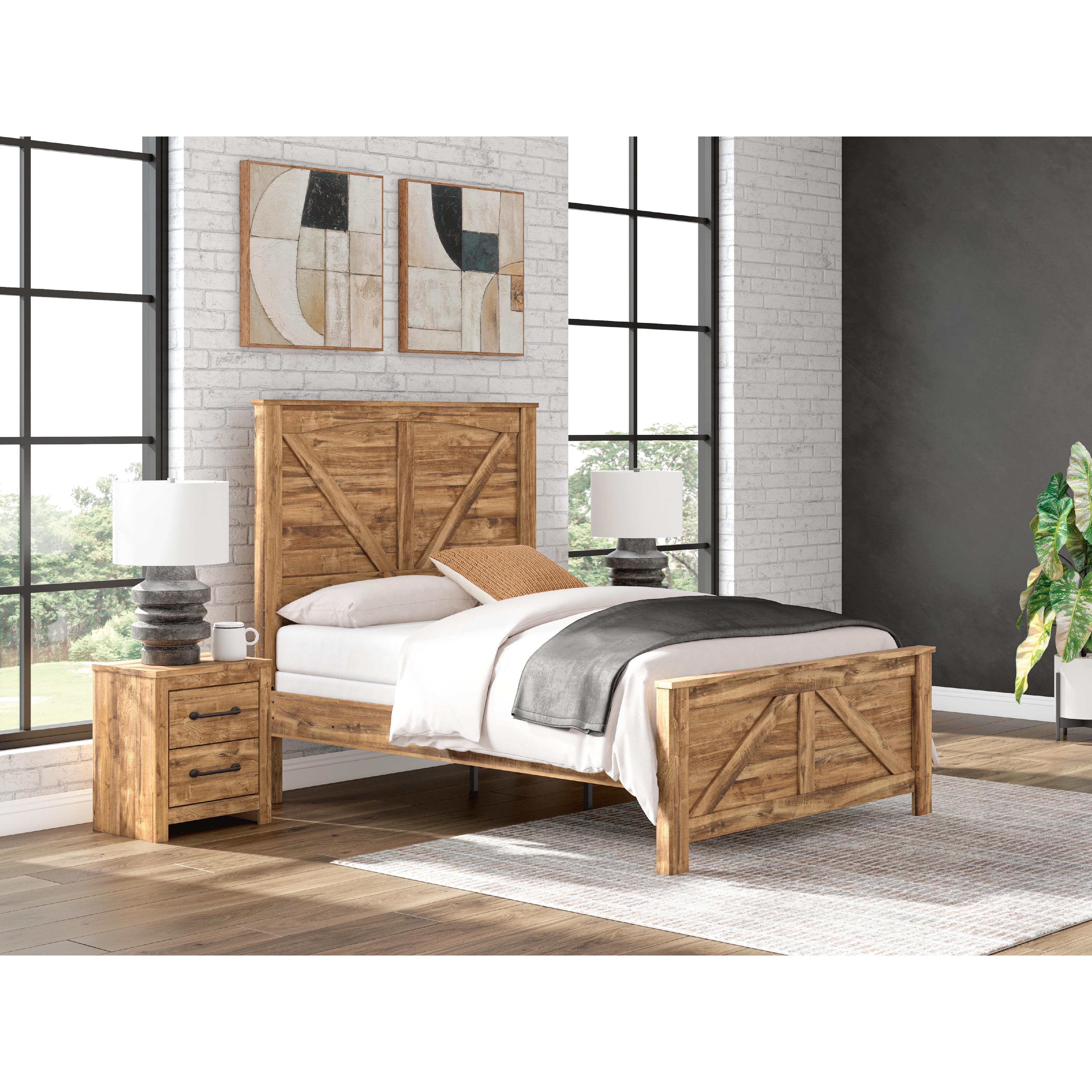  Size_Queen --  Signature Design by Ashley Maystonna Panel Bed IMAGE 2