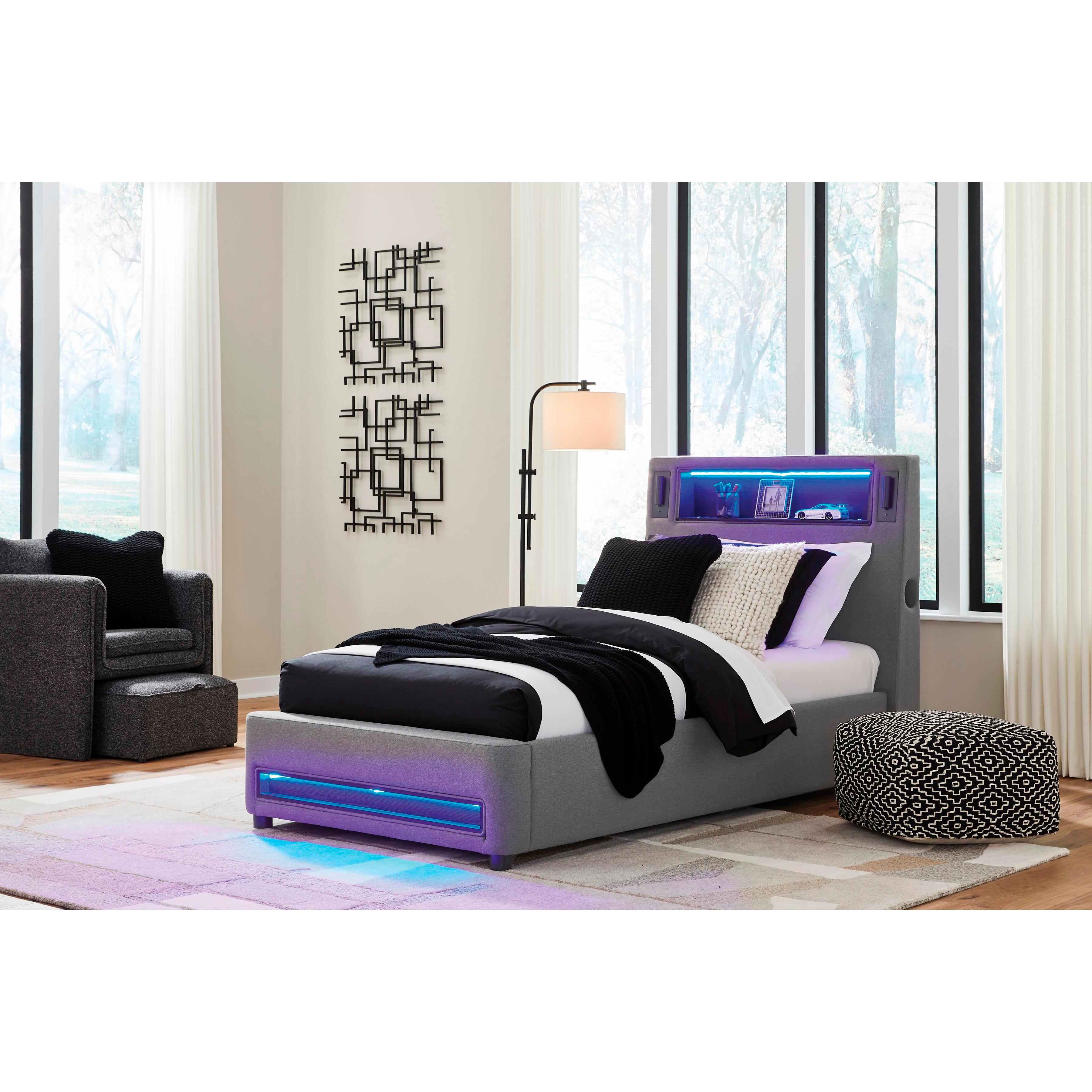  Size_Twin --  Signature Design by Ashley Verishaw Upholstered Panel Bed IMAGE 10