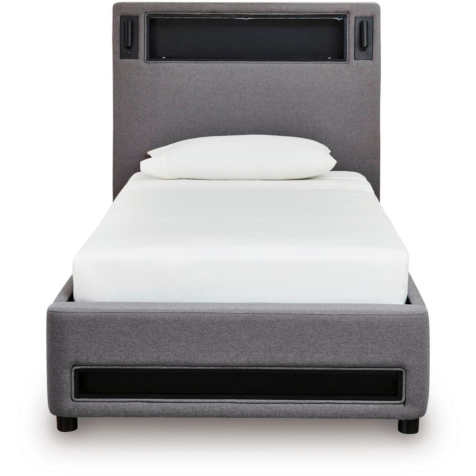  Size_Twin --  Signature Design by Ashley Verishaw Upholstered Panel Bed IMAGE 2