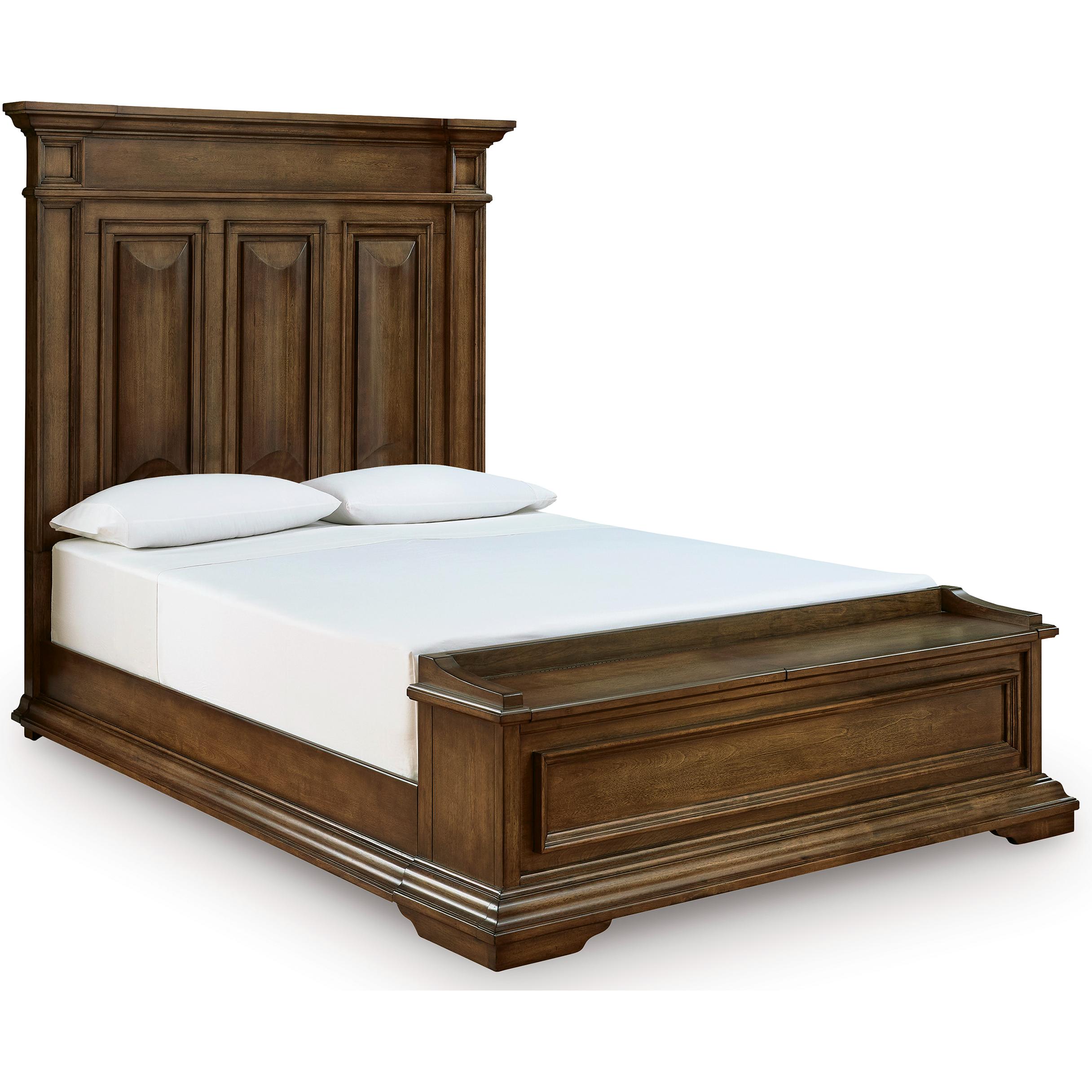  Size_Queen --  Signature Design by Ashley Frantanna Panel Bed with Storage IMAGE 1