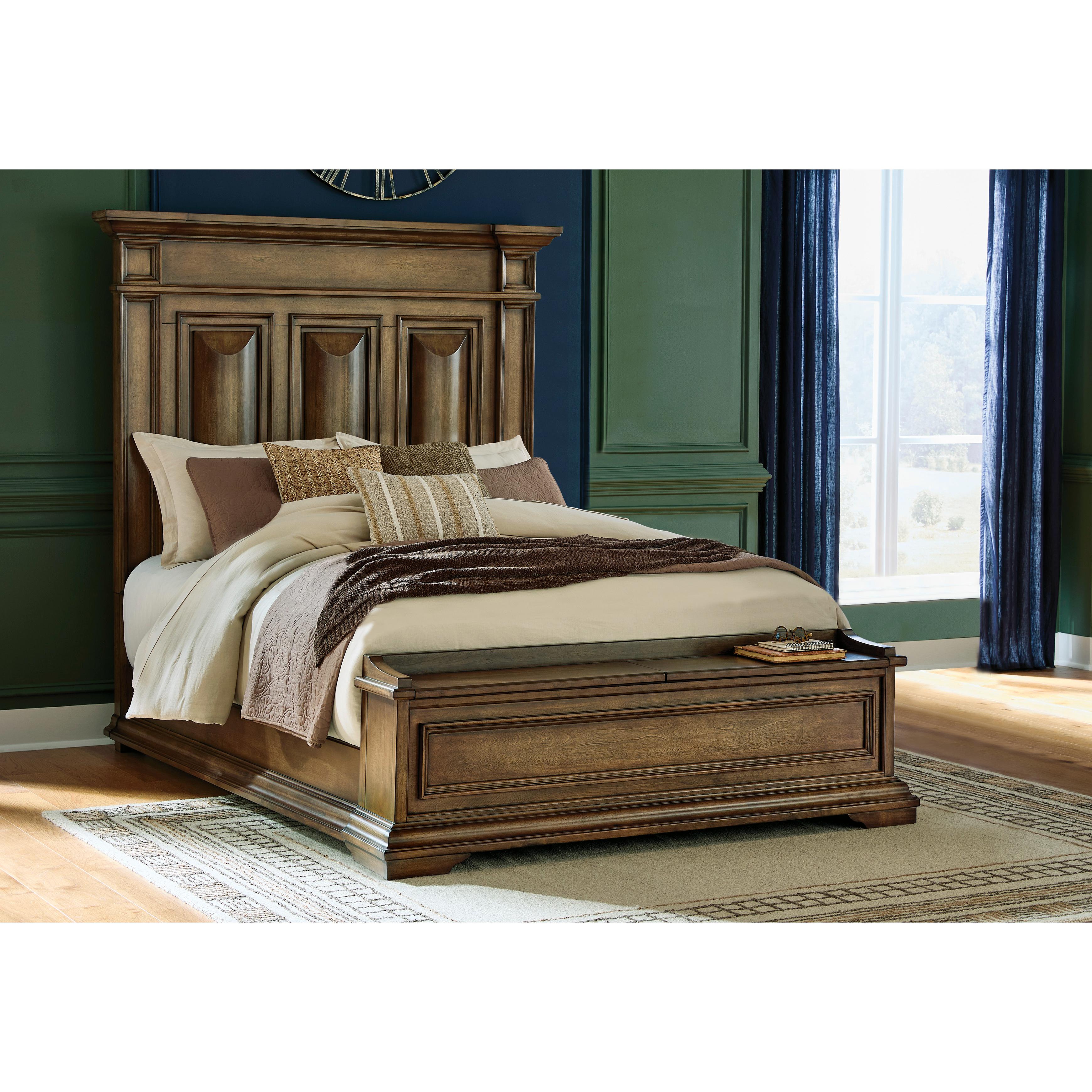  Size_Queen --  Signature Design by Ashley Frantanna Panel Bed with Storage IMAGE 3