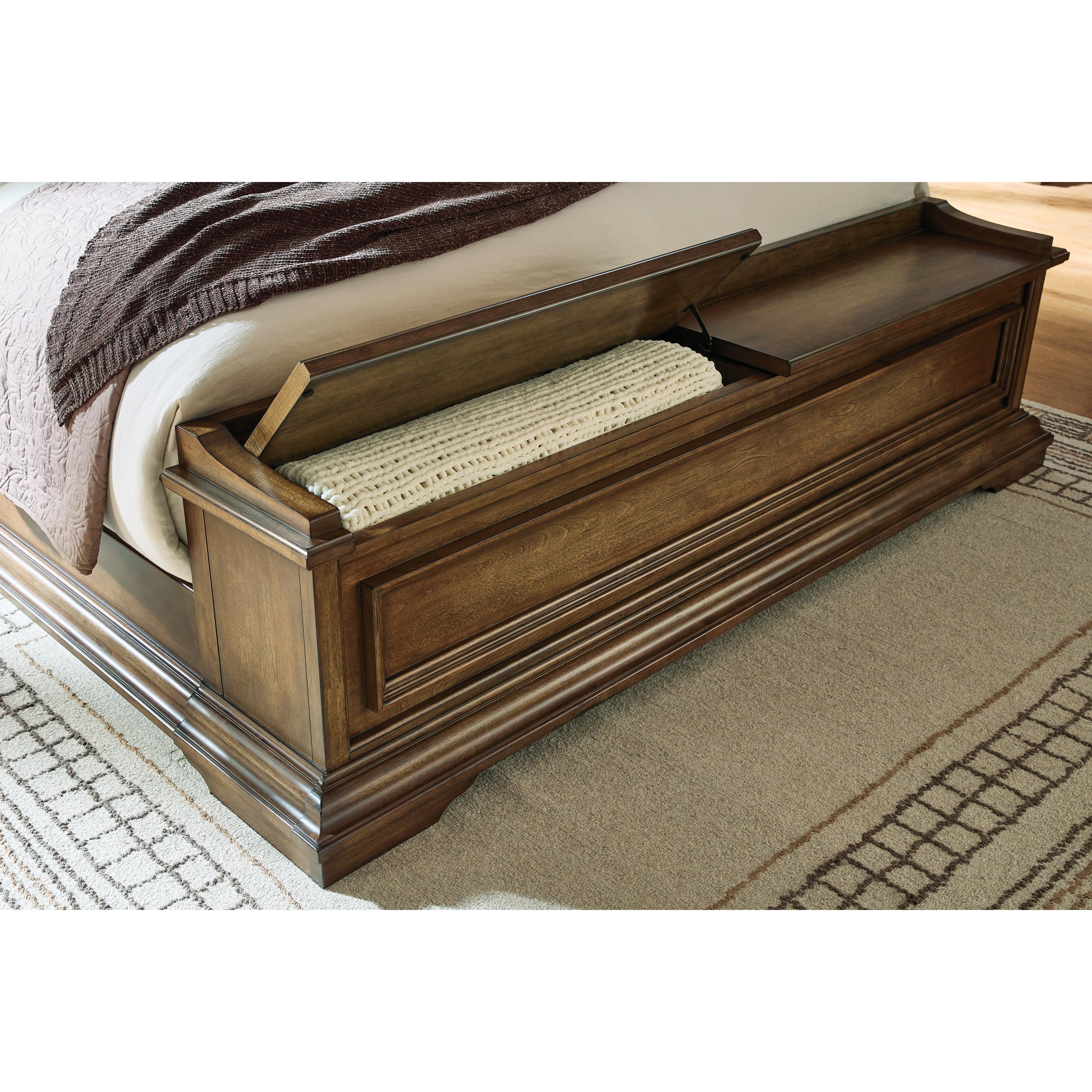  Size_Queen --  Signature Design by Ashley Frantanna Panel Bed with Storage IMAGE 4