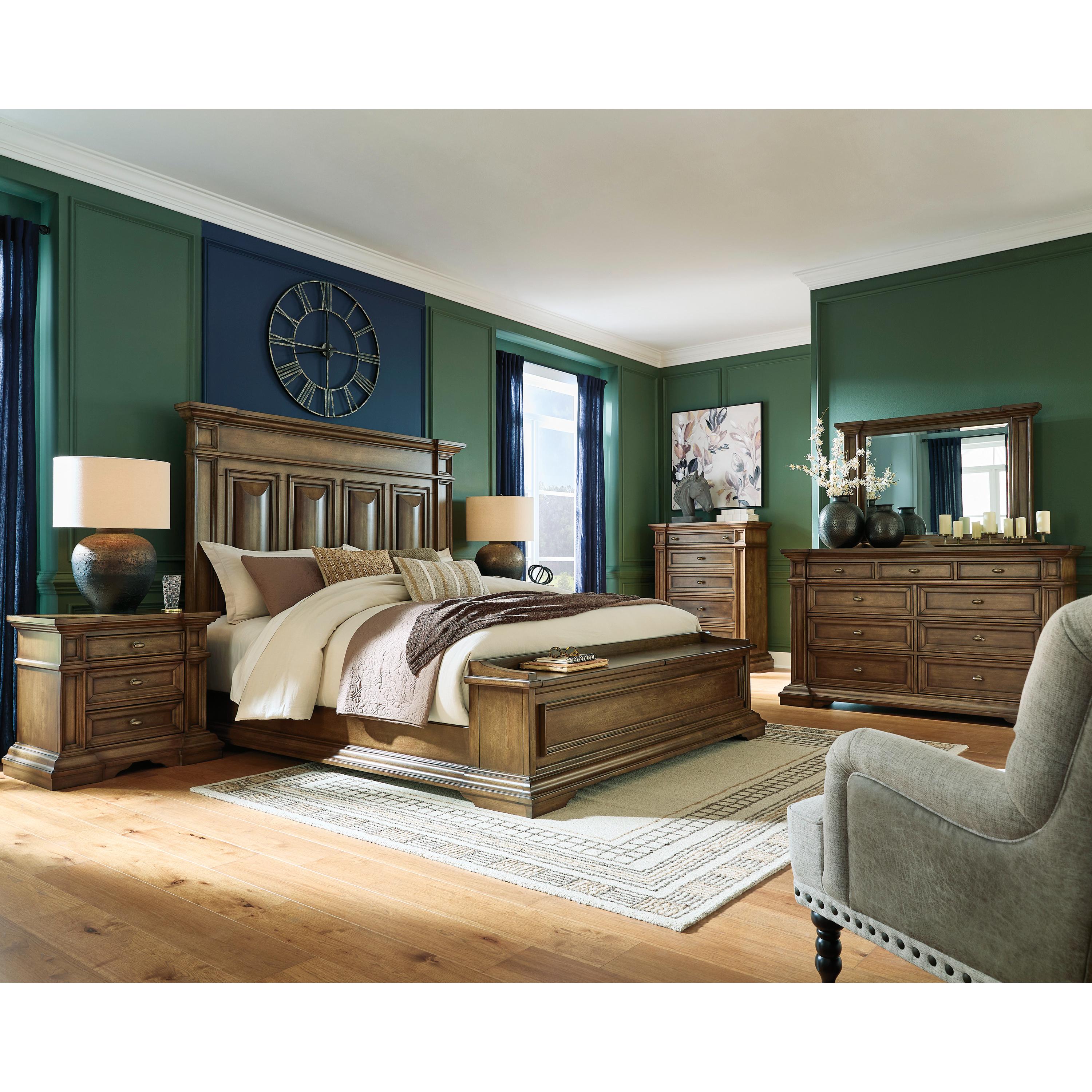  Size_Queen --  Signature Design by Ashley Frantanna Panel Bed with Storage IMAGE 5