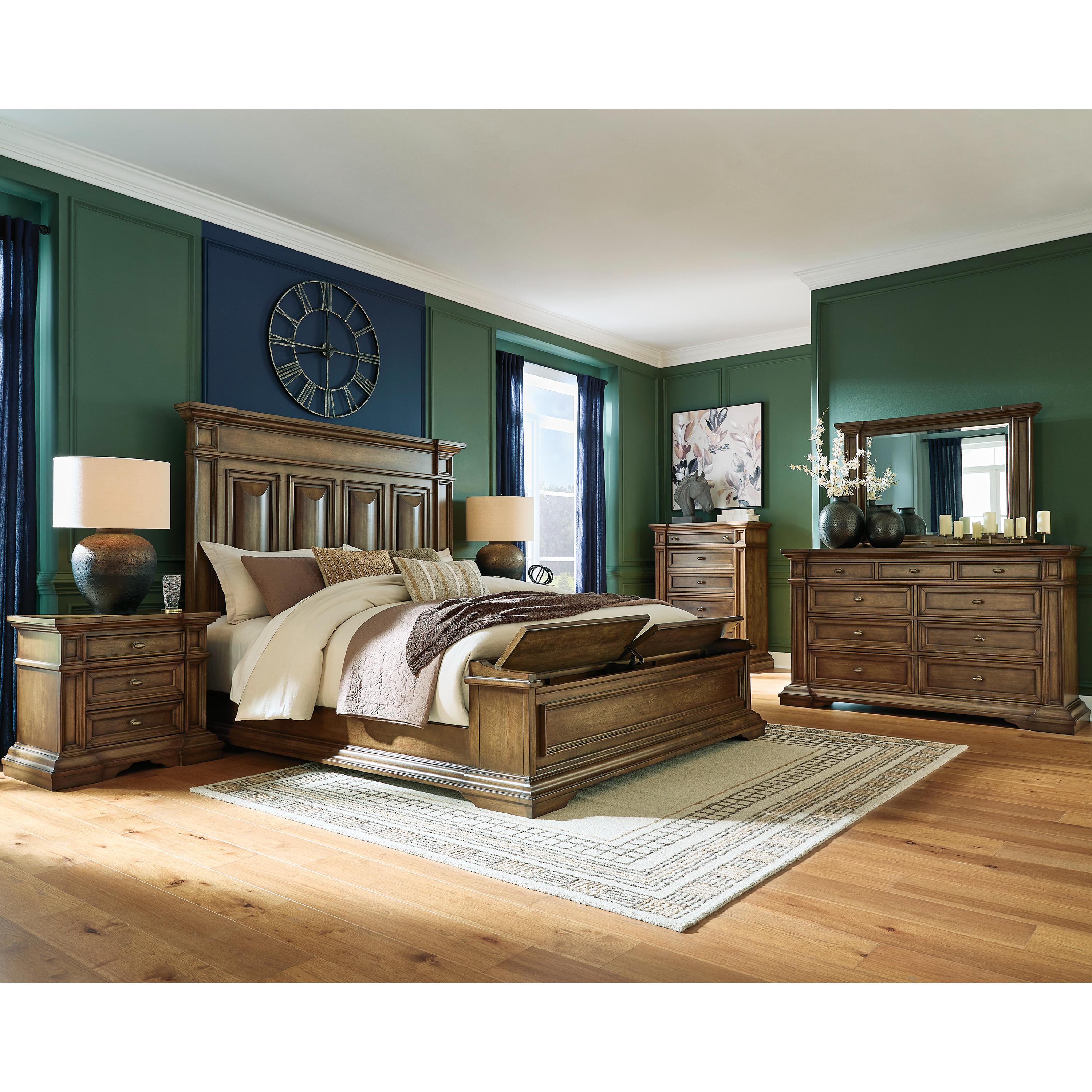  Size_Queen --  Signature Design by Ashley Frantanna Panel Bed with Storage IMAGE 6