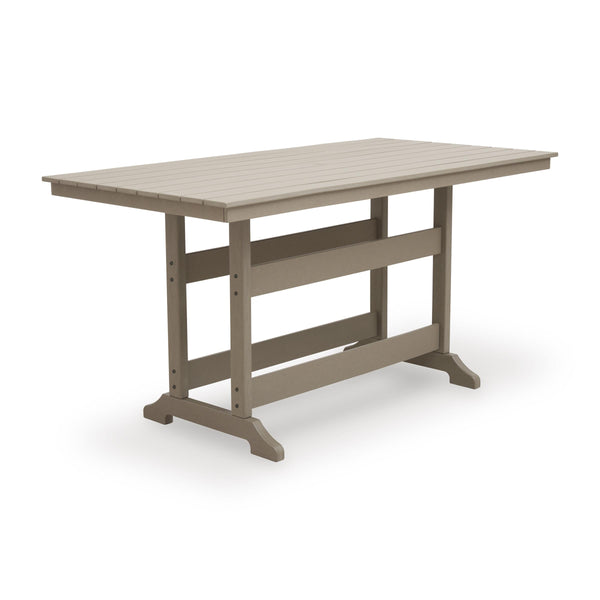 Signature Design by Ashley Seacliff Beach PCP228-642 Rectangular Counter Table with Umbrella Option