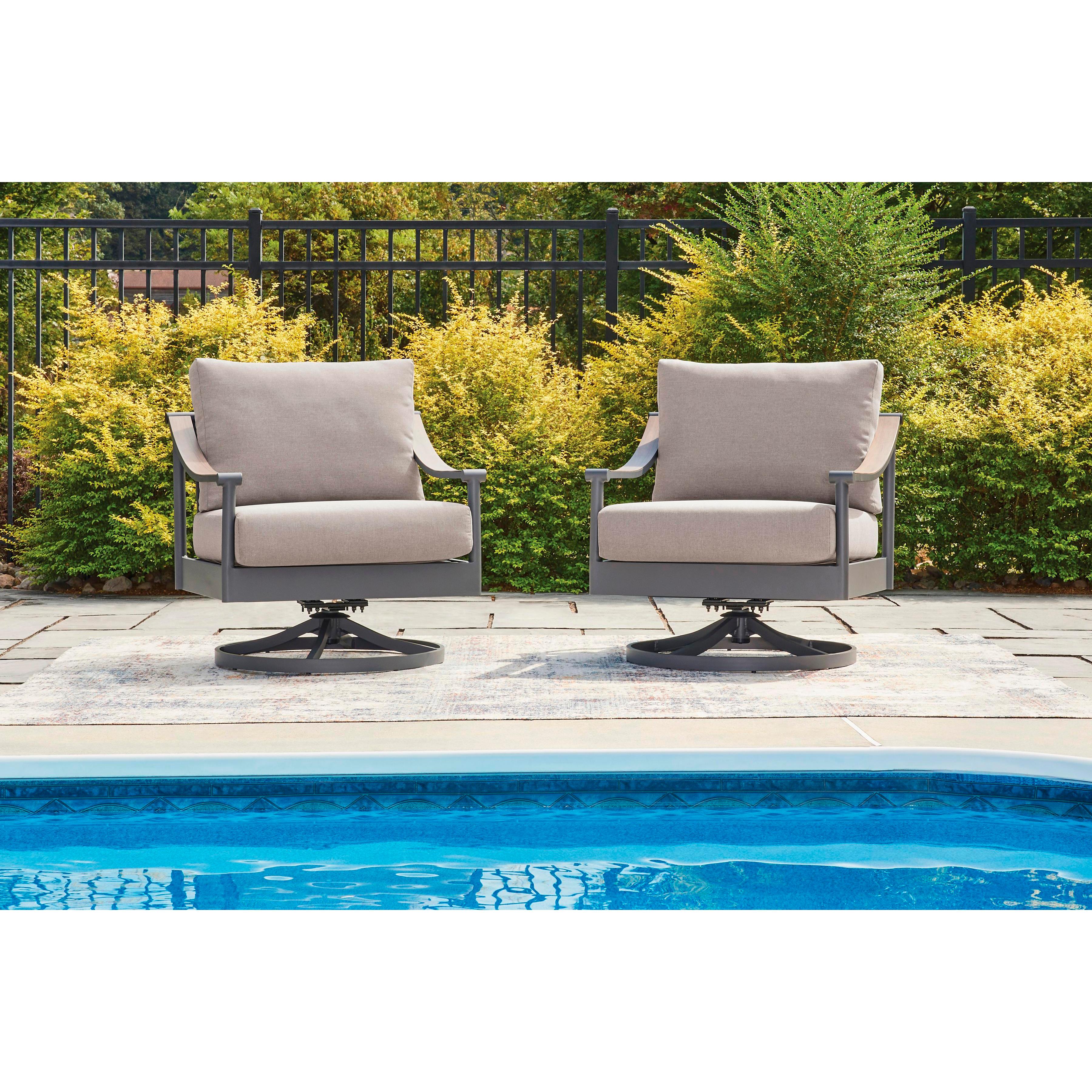  Signature Design by Ashley Ocean Beach PCP510-821 Swivel Lounge with  Cushion IMAGE 4