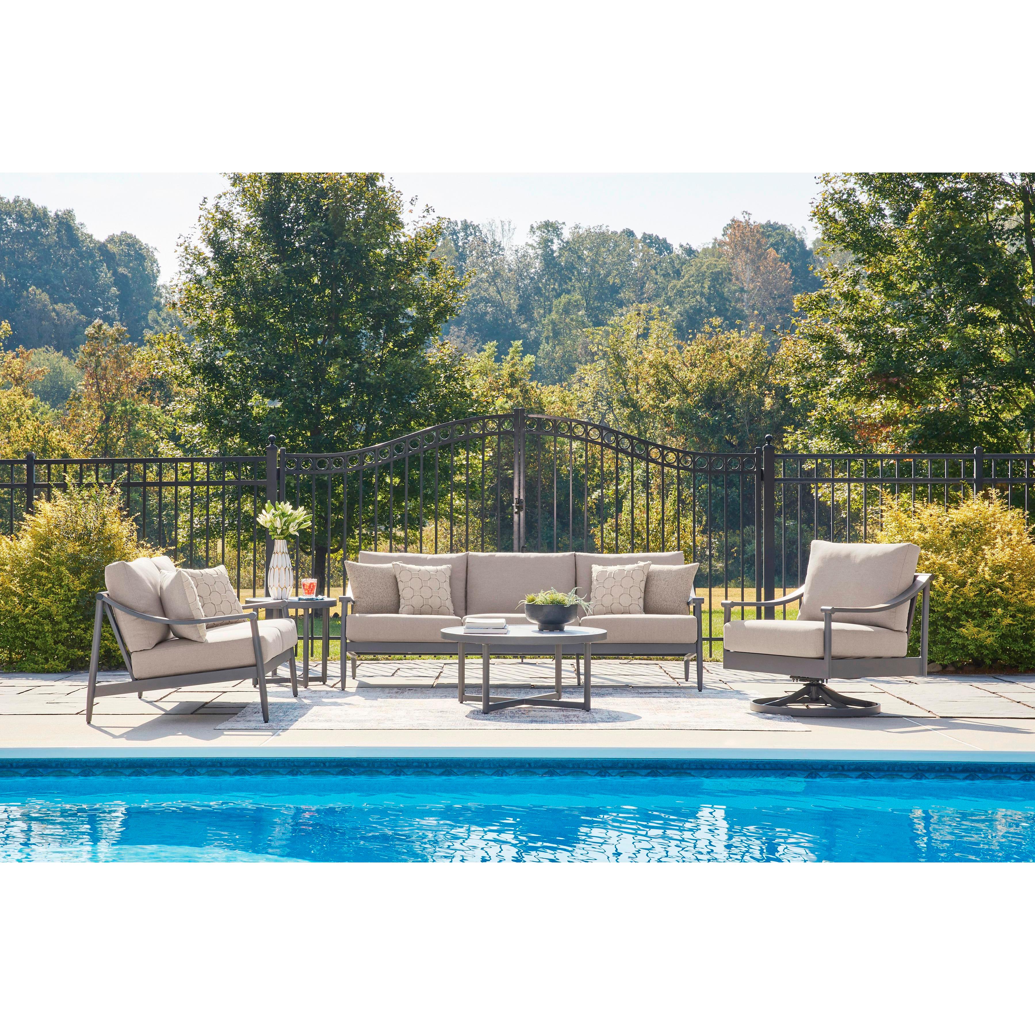 Signature Design by Ashley Ocean Beach PCP510-821 Swivel Lounge with  Cushion IMAGE 7