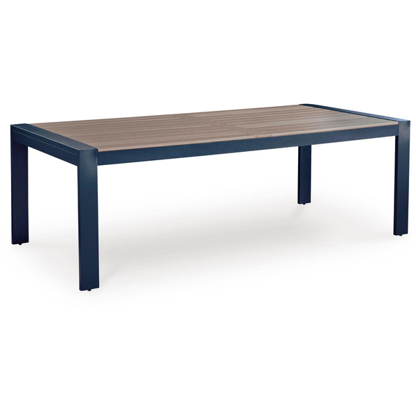 Signature Design by Ashley East Beach PCP587-625 Rectangular Dining Table with Umbrella Option