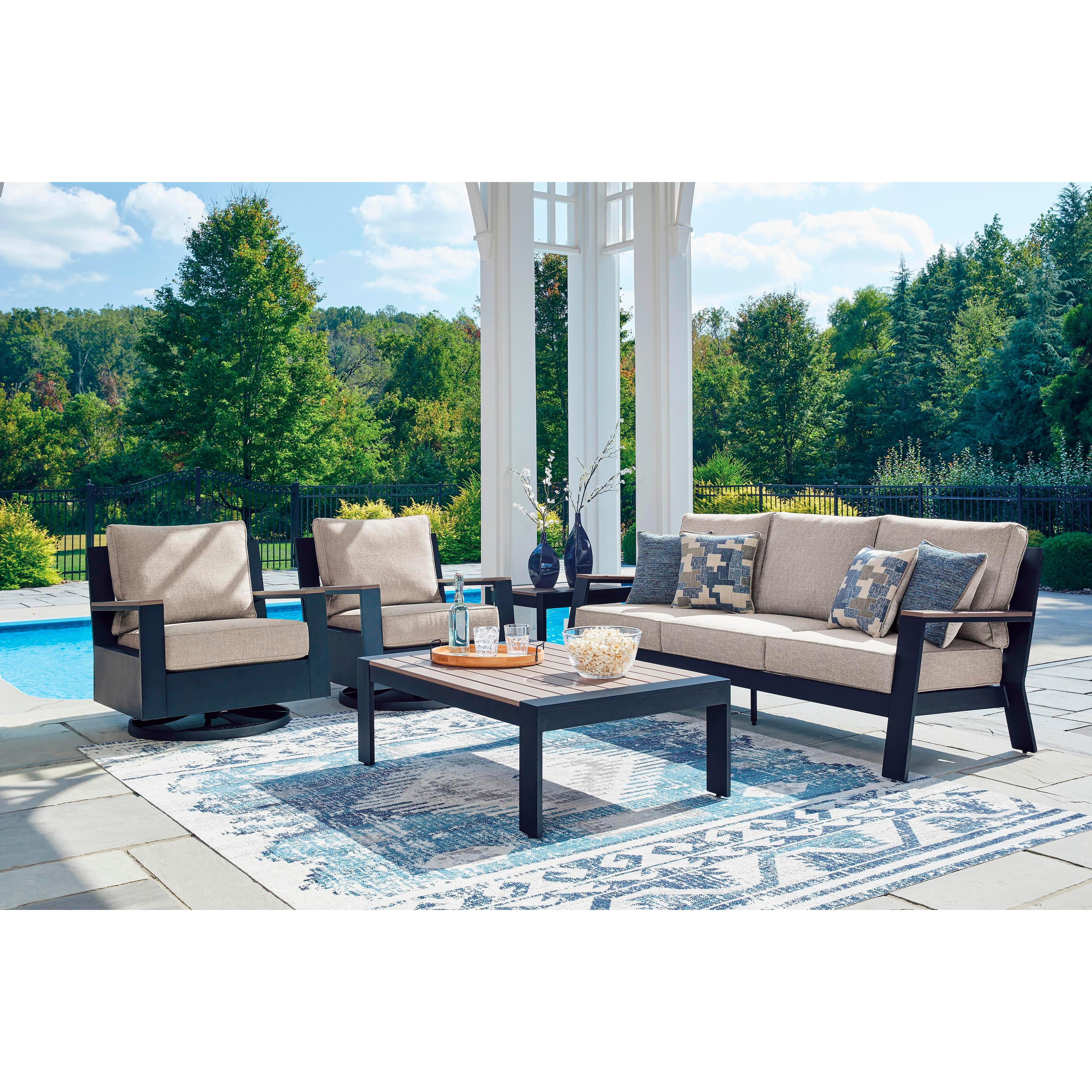 Signature Design by Ashley East Beach PCP587-821 Swivel Glider Chair with Cushion IMAGE 6