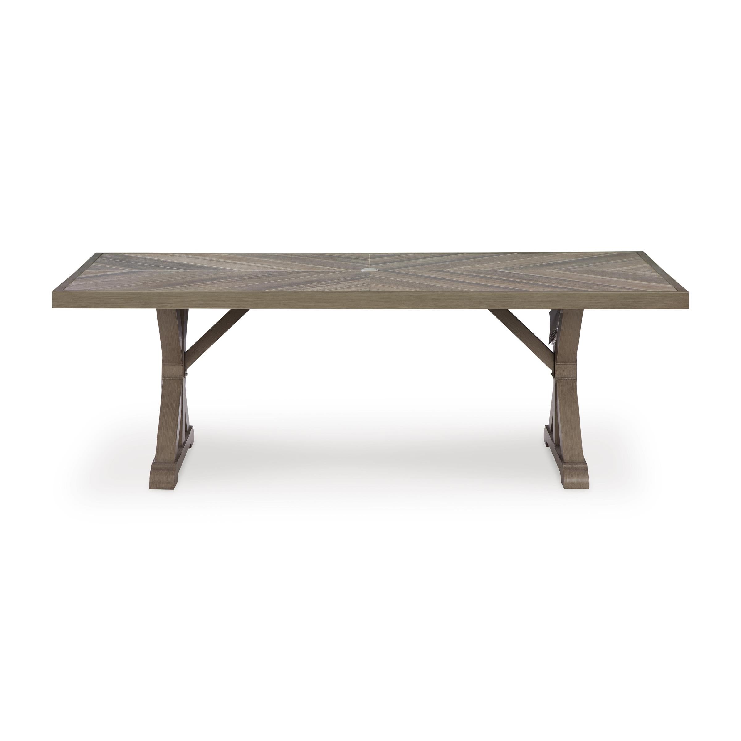  Signature Design by Ashley Laguna Heights PCP790-625 Rectangular Dining Table with Umbrella Option IMAGE 2