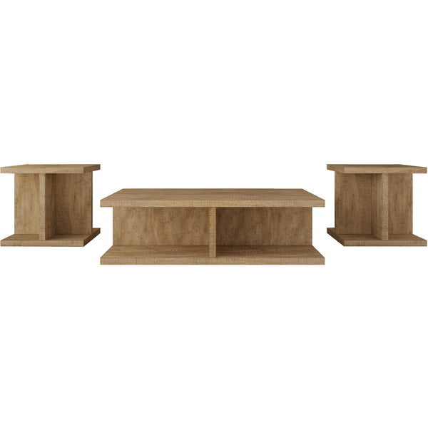 Coaster Furniture Cortona 706178-S3 3-piece Coffee and End Table Set - Mango