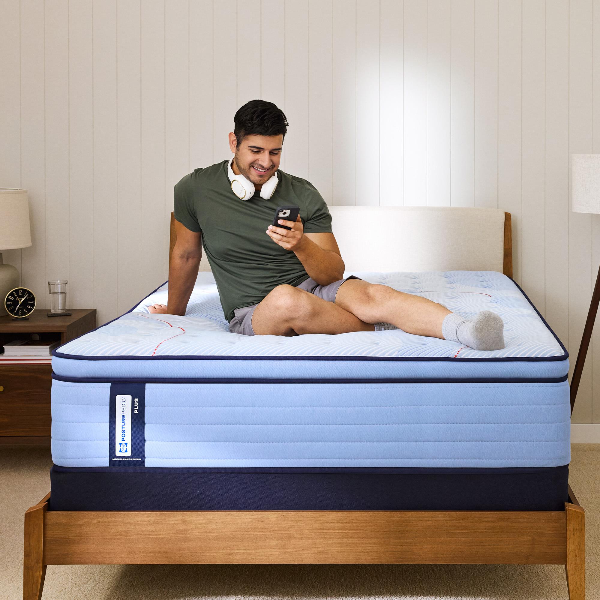  Size_Twin --  Sealy Paterson II Euro Pillow Top Medium Mattress IMAGE 9