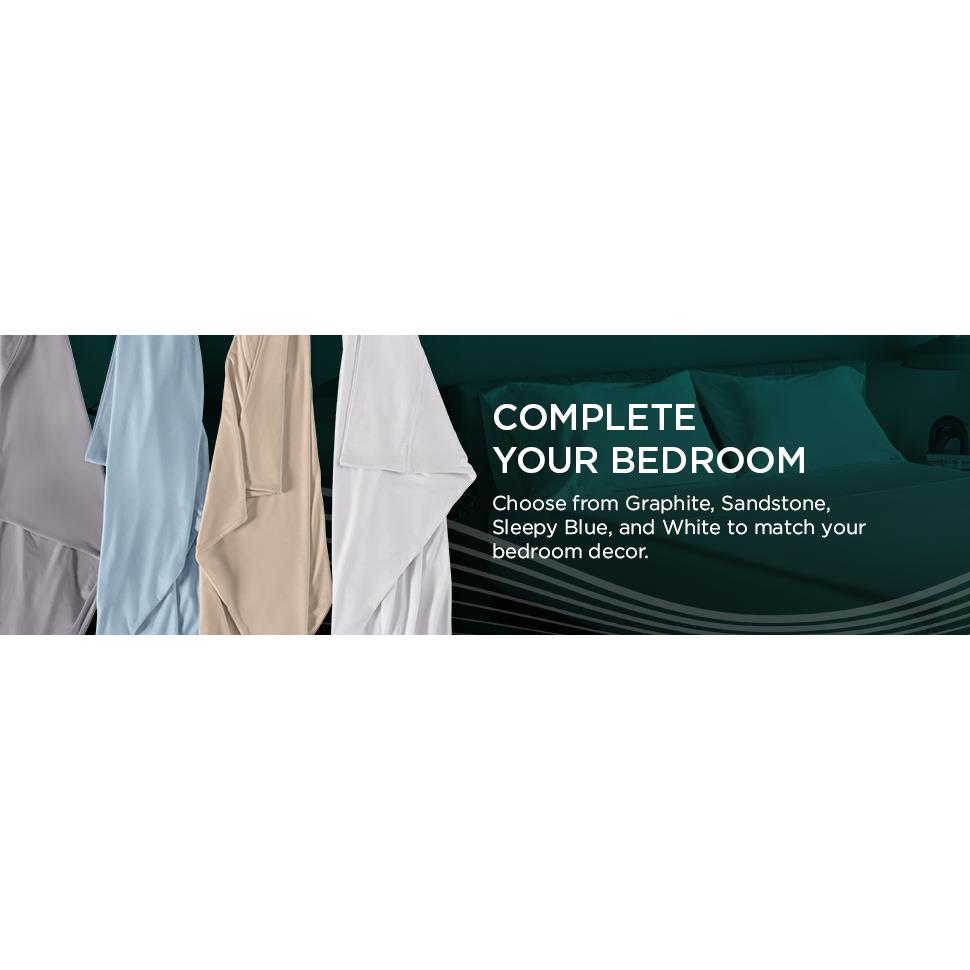  Tempur-Pedic TEMPUR-Adapt Luxe Egyptian Cotton Sheets - Graphite (Split King) IMAGE 5