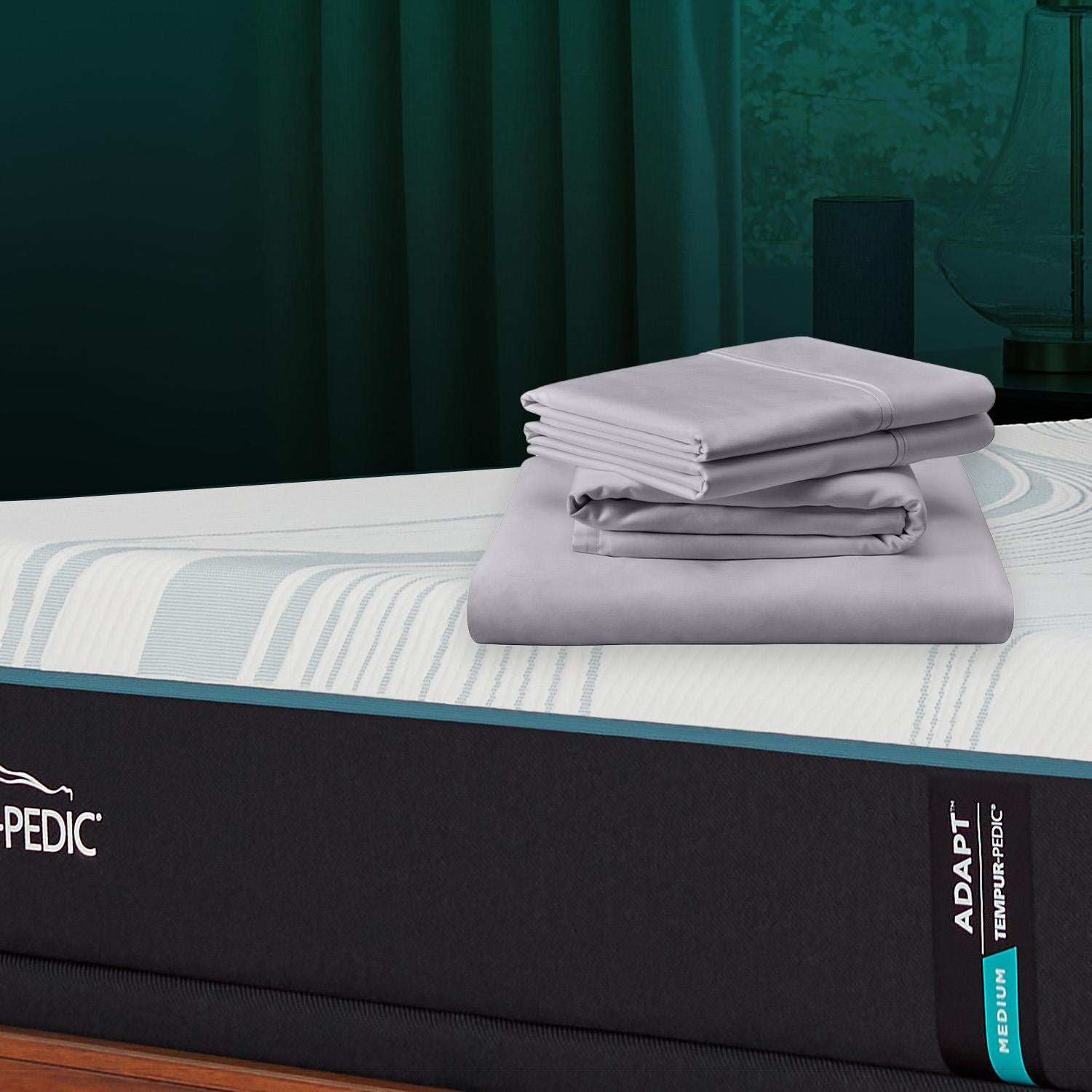  Tempur-Pedic TEMPUR-Adapt Luxe Egyptian Cotton Sheets - Graphite (Full) IMAGE 1