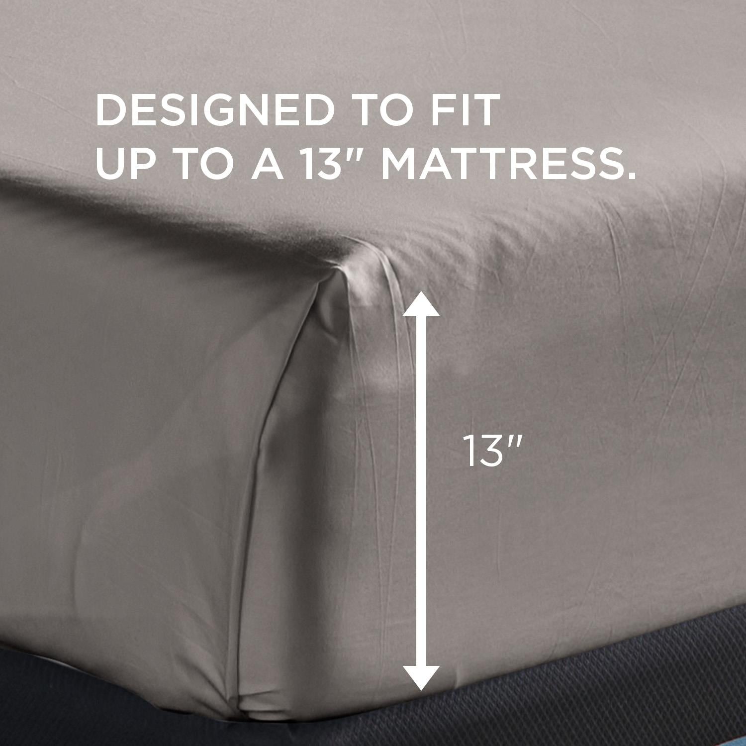  Tempur-Pedic TEMPUR-Adapt Luxe Egyptian Cotton Sheets - Graphite (Full) IMAGE 13