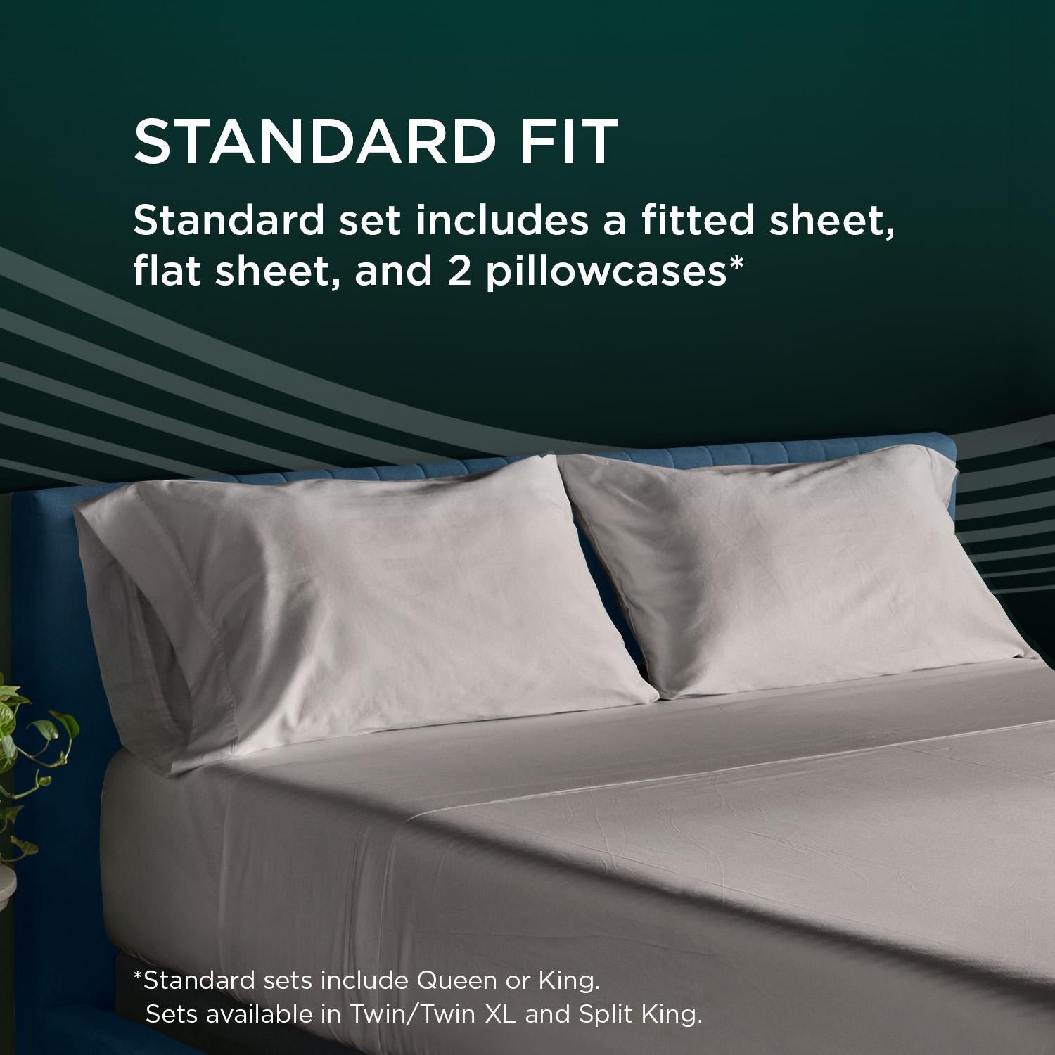  Tempur-Pedic TEMPUR-Adapt Luxe Egyptian Cotton Sheets - Graphite (Full) IMAGE 19