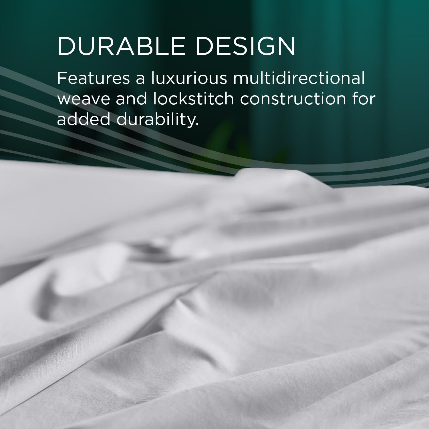  Tempur-Pedic TEMPUR-Adapt Luxe Egyptian Cotton Sheets - White (Twin) IMAGE 5