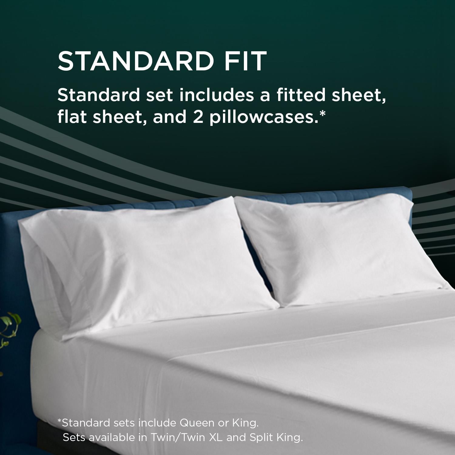  Tempur-Pedic TEMPUR-Adapt Luxe Egyptian Cotton Sheets - White (Split King) IMAGE 9