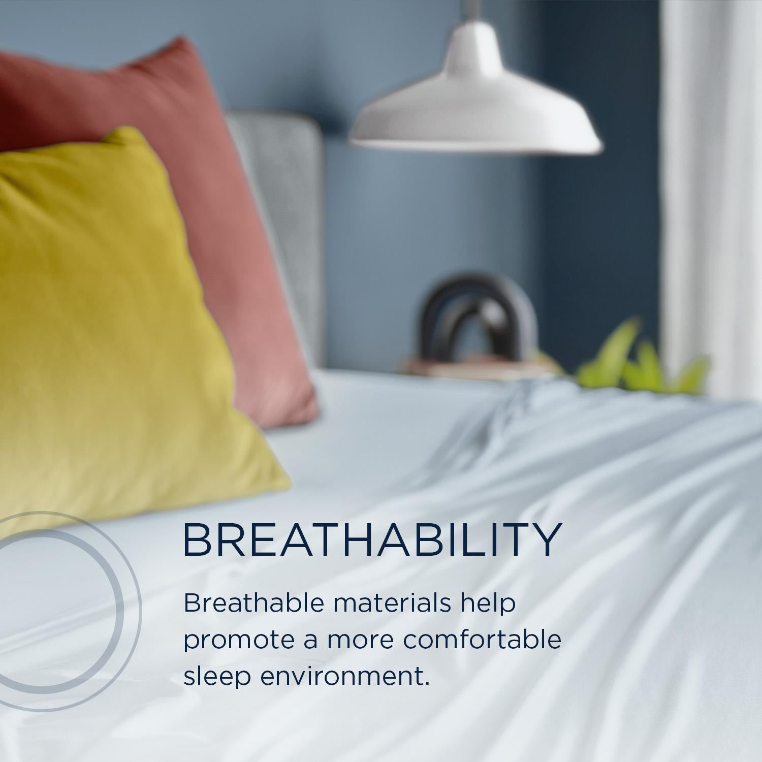  Tempur-Pedic TEMPUR breeze cooling Sheet Set Sleepy Blue (Split California King) IMAGE 6