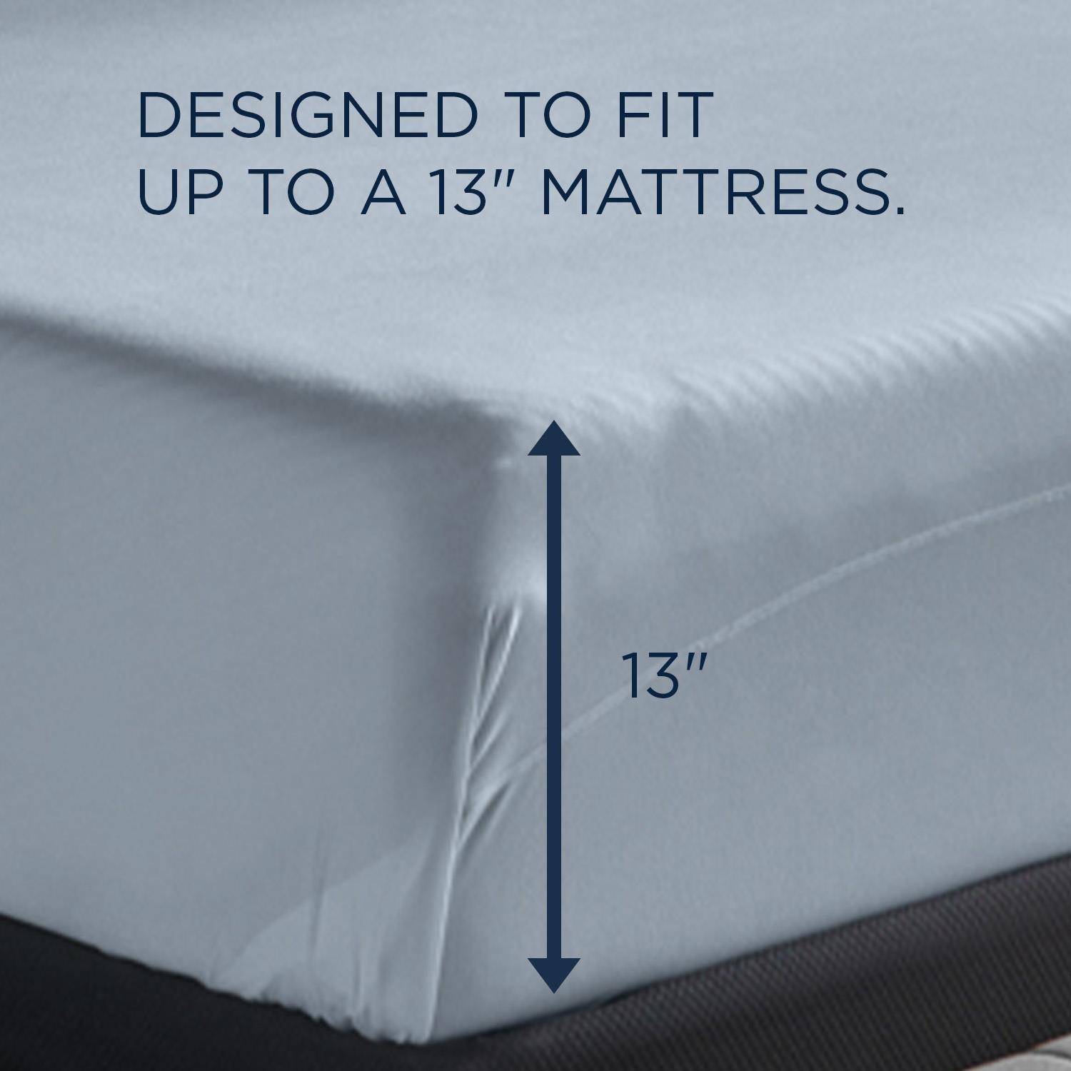  Tempur-Pedic TEMPUR breeze cooling Sheet Set Sleepy Blue (Full) IMAGE 4