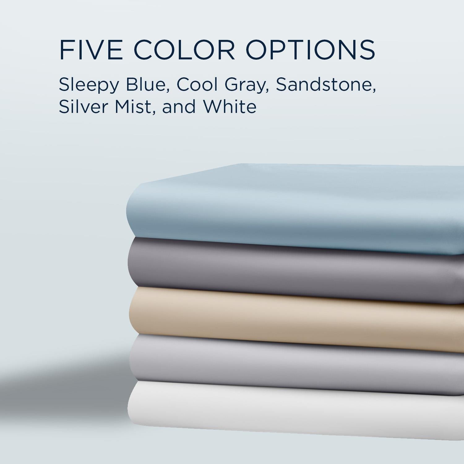  Tempur-Pedic TEMPUR Classic Cotton Sheet Set Cool Gray (Queen) IMAGE 6