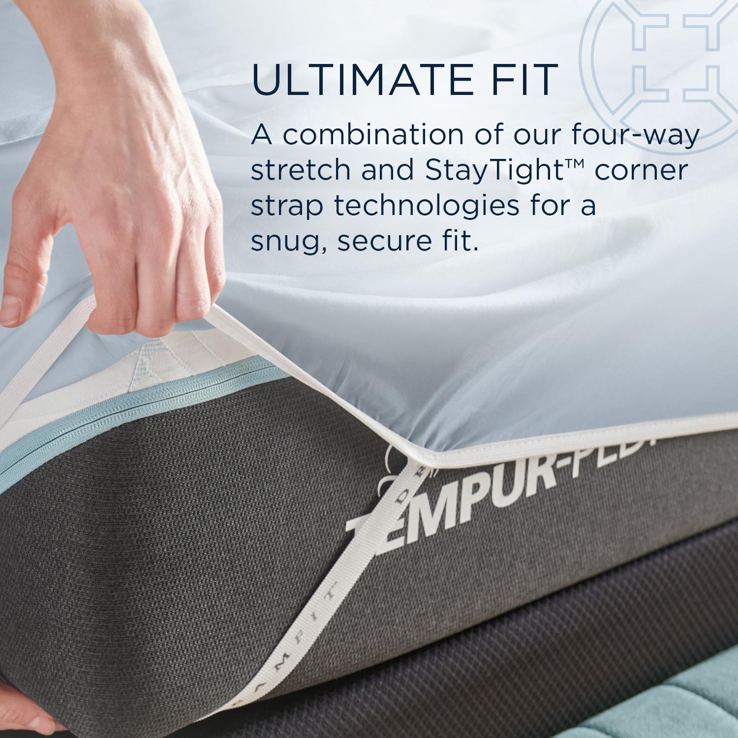  Tempur-Pedic TEMPUR Classic Cotton Sheet Set Sleepy Blue (Split California King) IMAGE 9