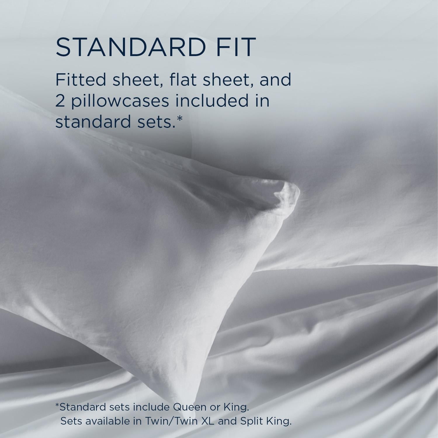  Tempur-Pedic TEMPUR Classic Cotton Sheet Set Sleepy Silver Mist (California King ) IMAGE 11
