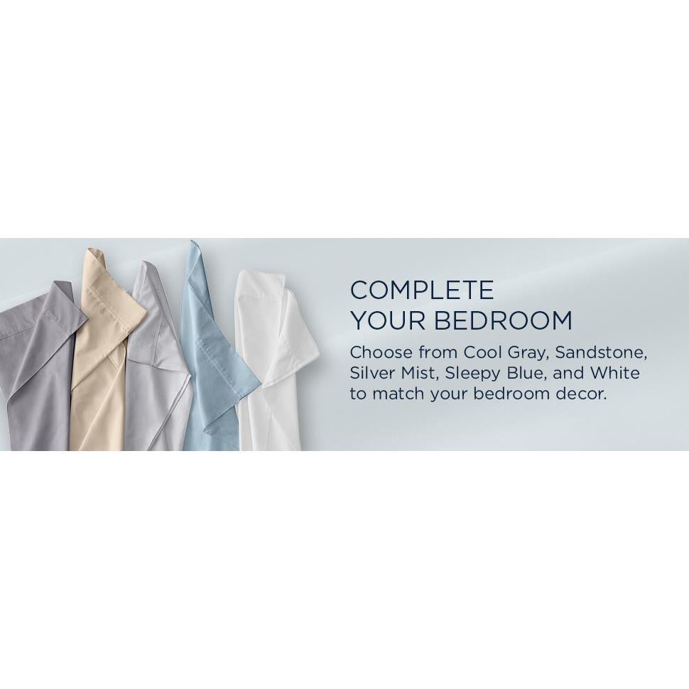  Tempur-Pedic TEMPUR Classic Cotton Sheet Set Sleepy Silver Mist (Split King) IMAGE 15