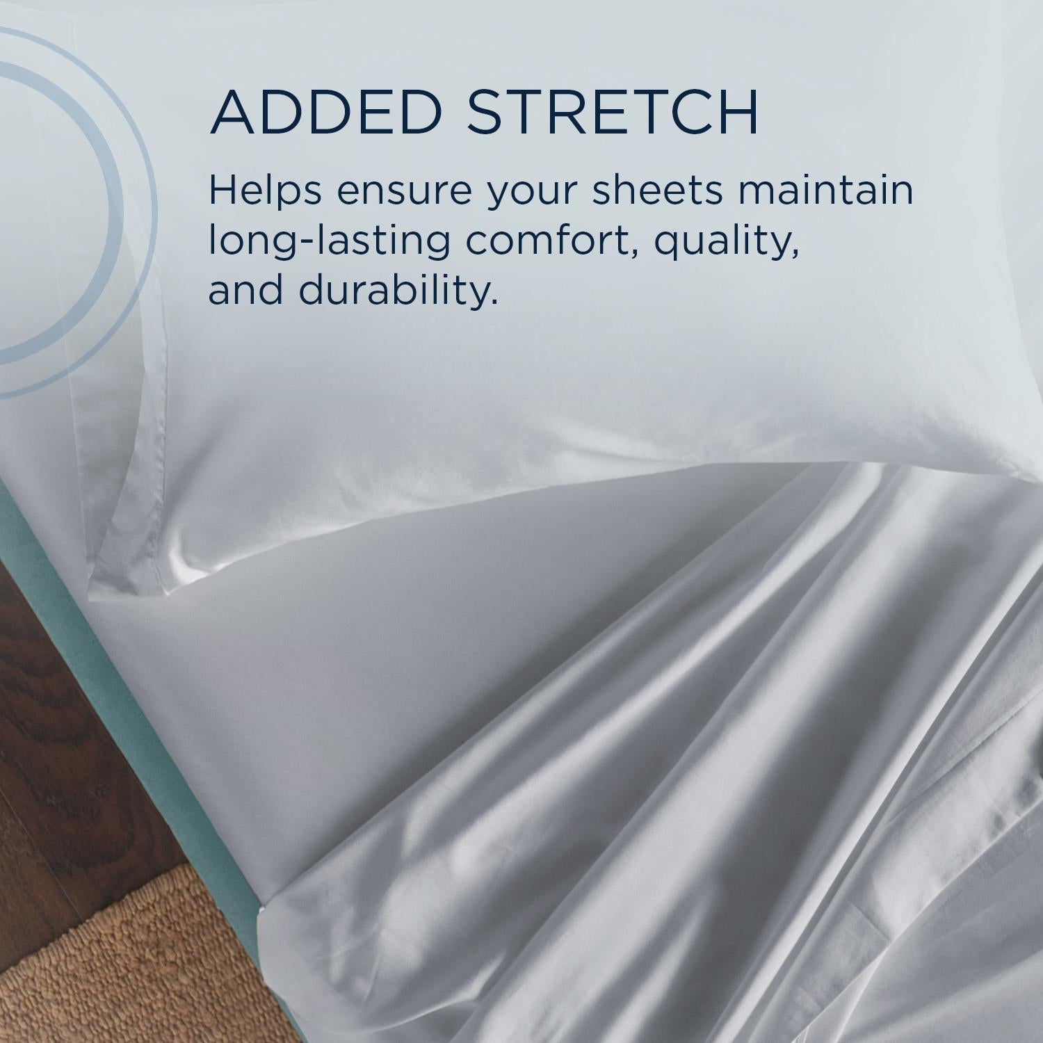  Tempur-Pedic TEMPUR Classic Cotton Sheet Set Sleepy Silver Mist (Split King) IMAGE 7