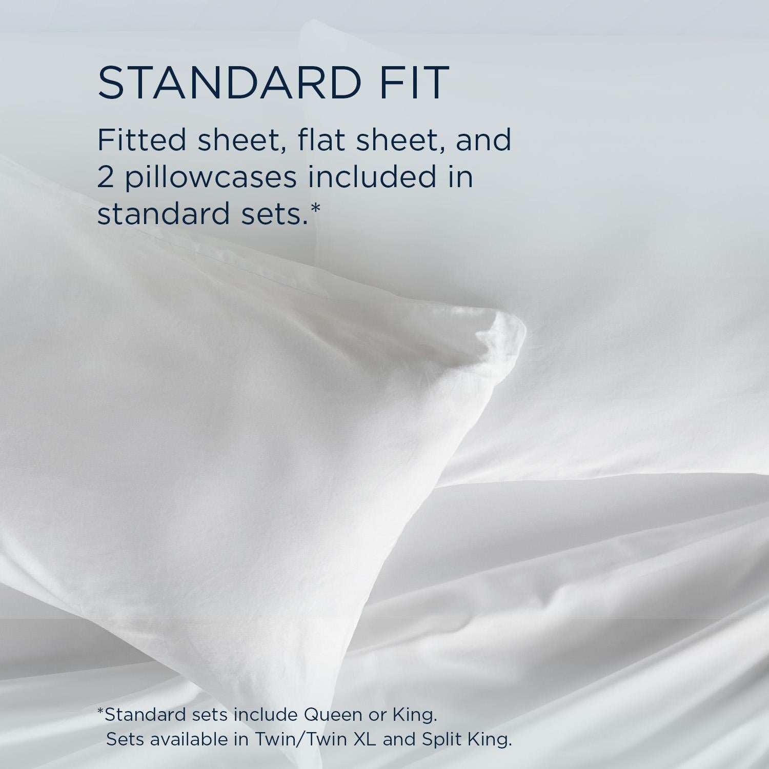  Tempur-Pedic TEMPUR Classic Cotton Sheet Set White (Split King) IMAGE 11