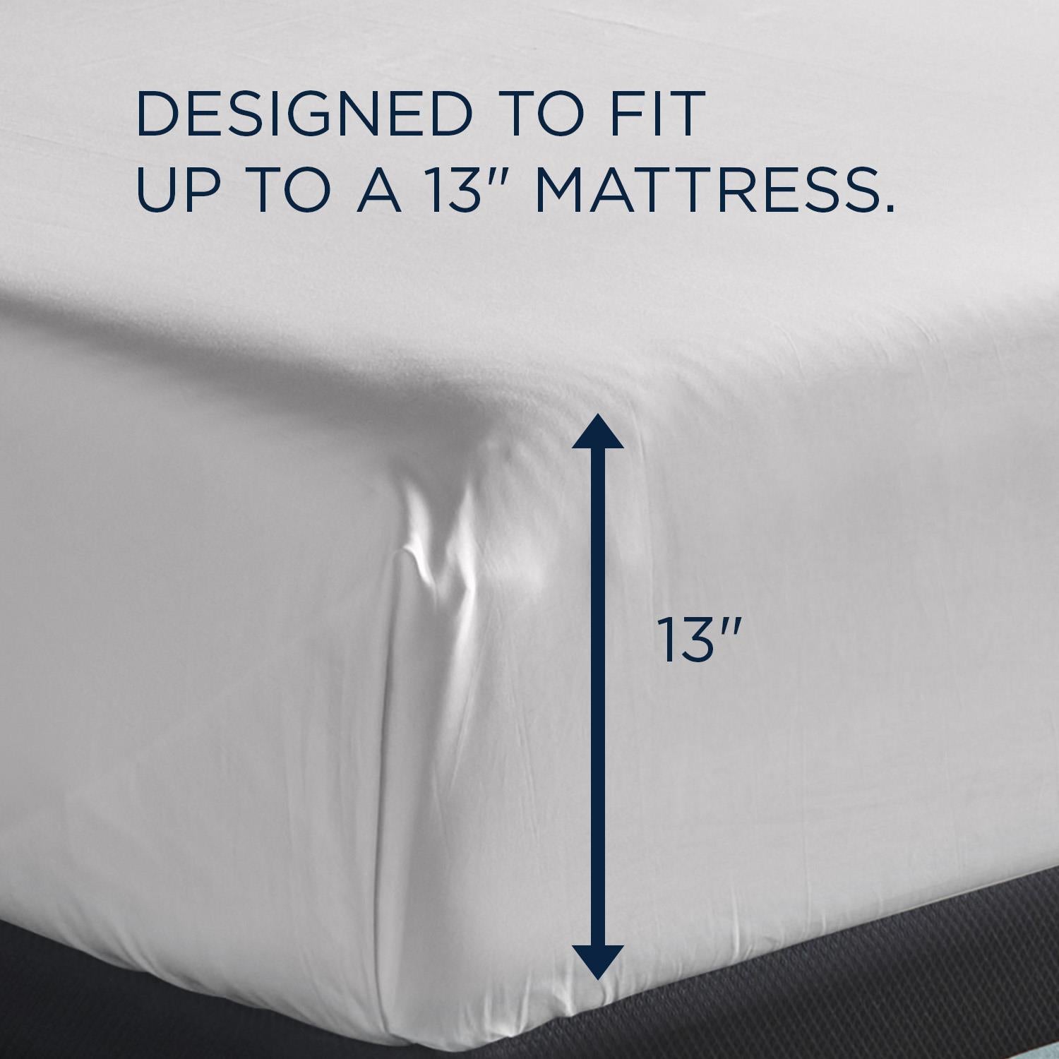  Tempur-Pedic TEMPUR Classic Cotton Sheet Set White (Split King) IMAGE 3