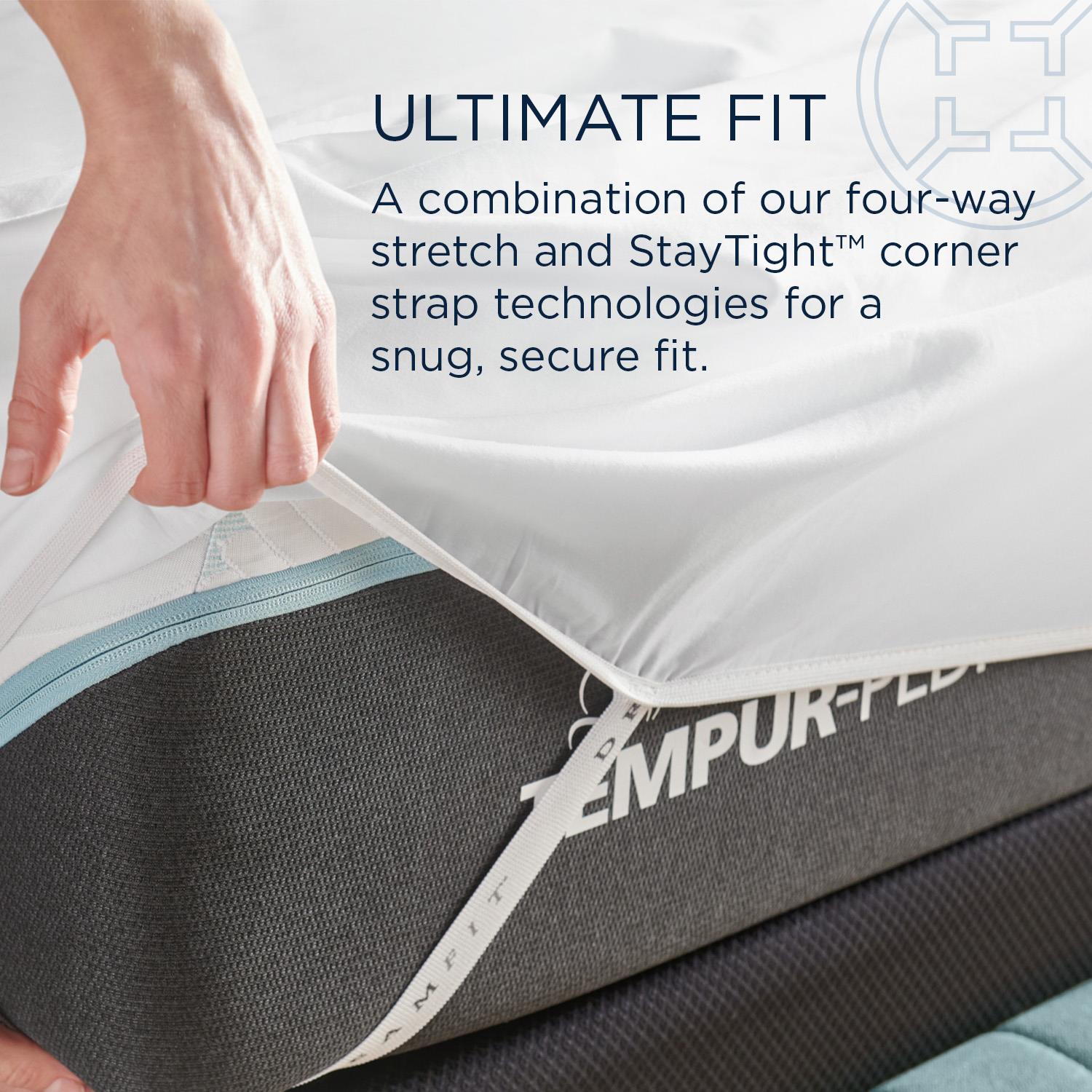  Tempur-Pedic TEMPUR Classic Cotton Sheet Set White (Split King) IMAGE 9