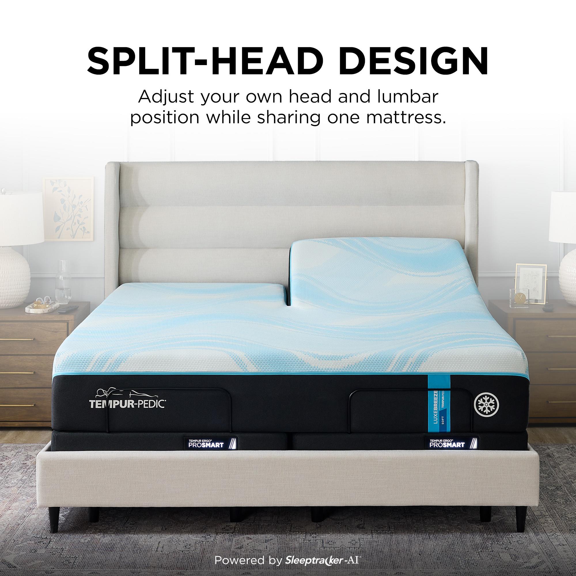  Size_Flex King --  Tempur-LuxeBreeze® Soft Mattress (Split Head King) IMAGE 3