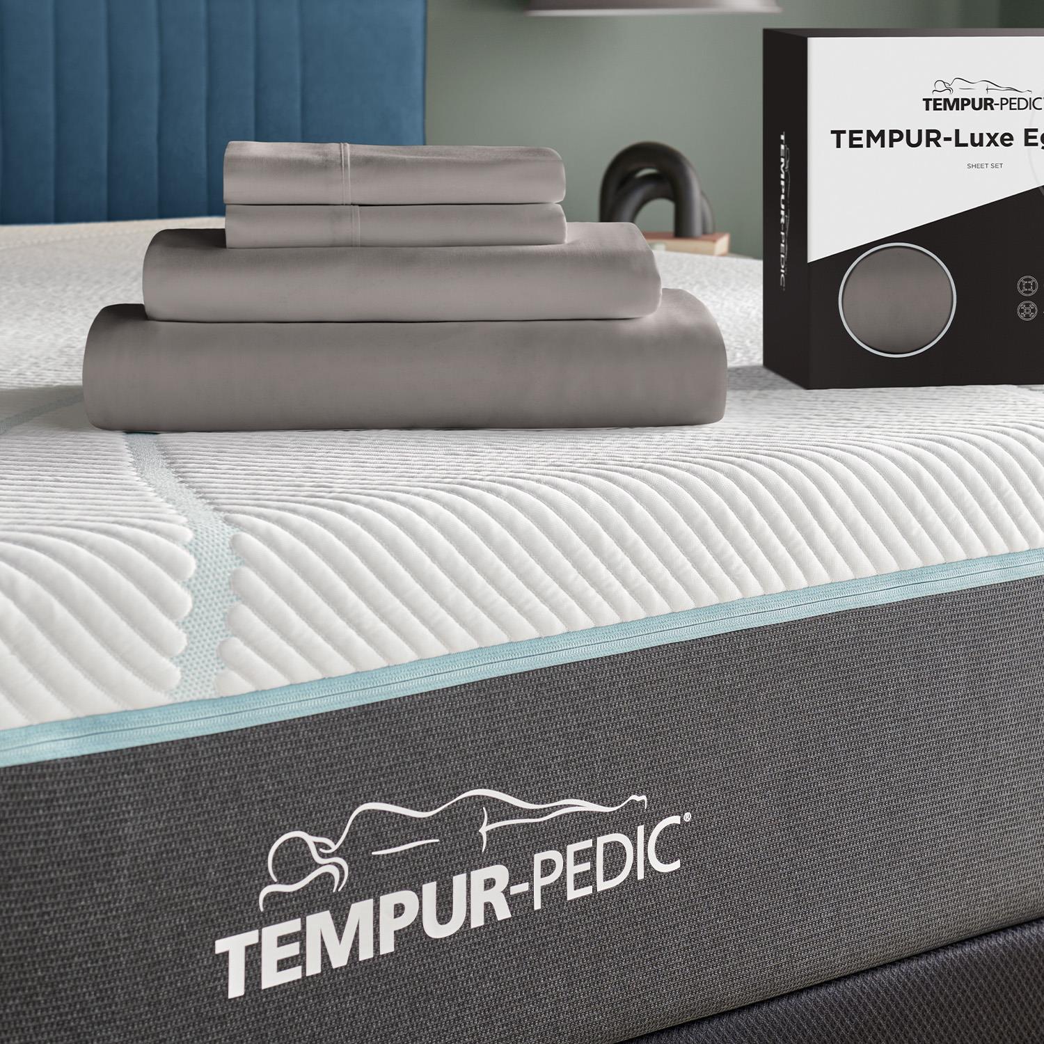  Tempur-Pedic TEMPUR Luxe Egyptian Cotton Pillowcase Set  Cool Gray (Queen) IMAGE 1