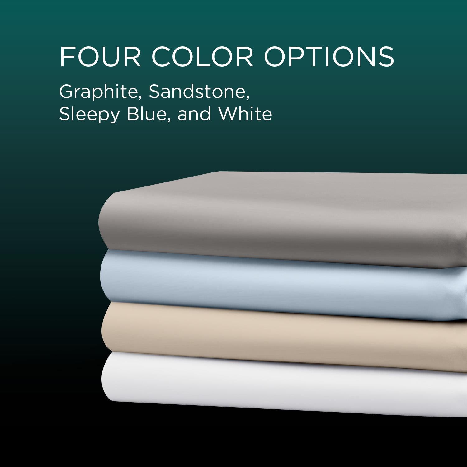  Tempur-Pedic TEMPUR Luxe Egyptian Cotton Pillowcase Set  Sleepy Blue (King) IMAGE 15