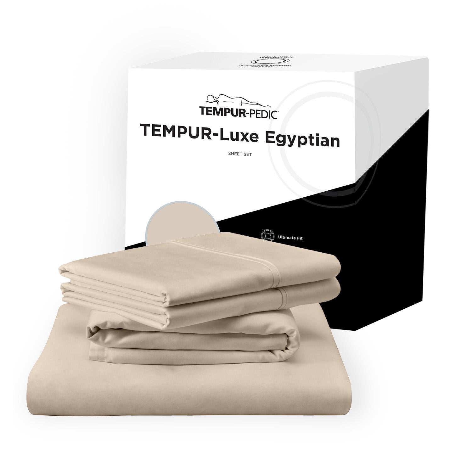  Tempur-Pedic TEMPUR Luxe Egyptian Cotton Sheet Set Sandstone (Twin) IMAGE 10