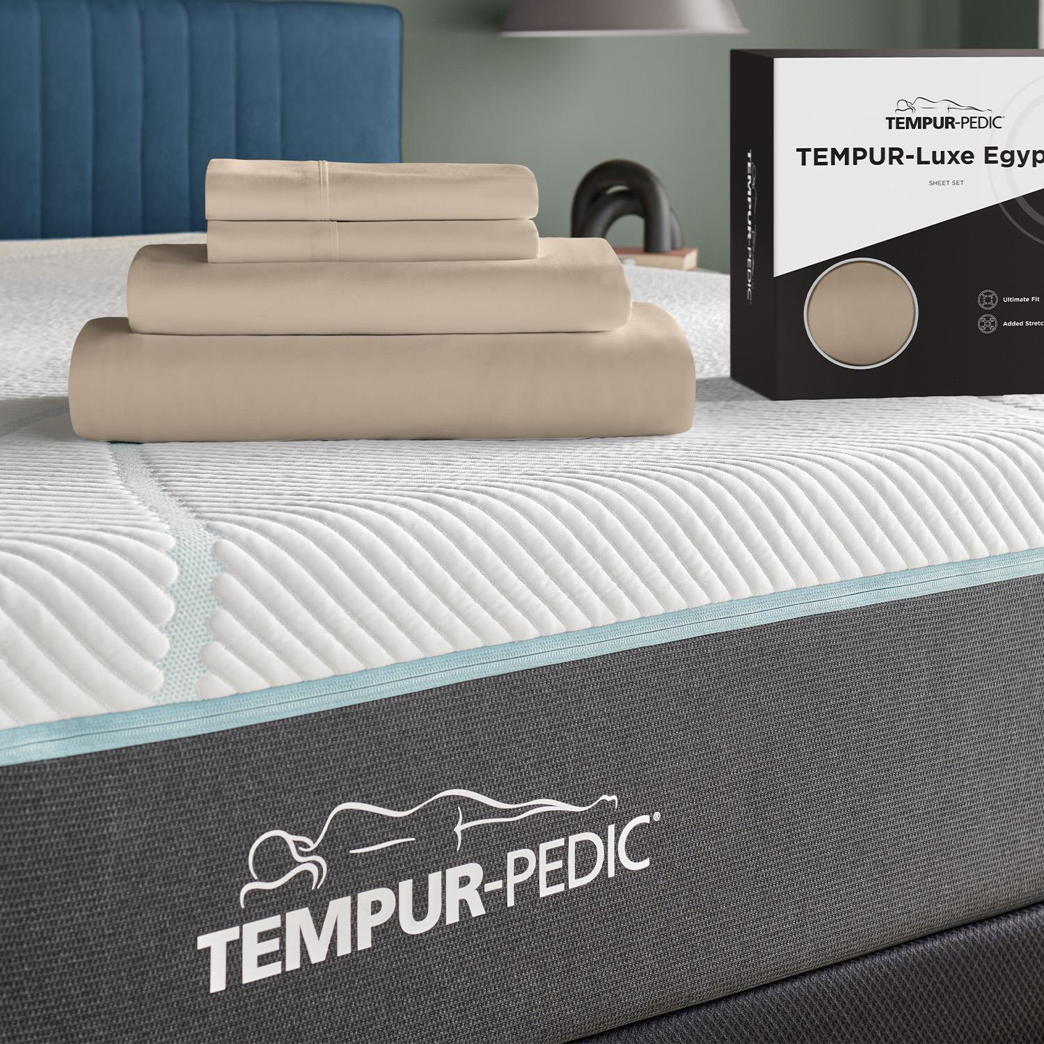  Tempur-Pedic TEMPUR Luxe Egyptian Cotton Sheet Set Sandstone (King) IMAGE 1