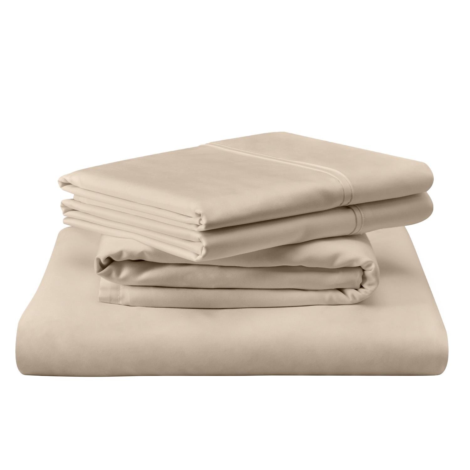  Tempur-Pedic TEMPUR Luxe Egyptian Cotton Sheet Set Sandstone (King) IMAGE 2