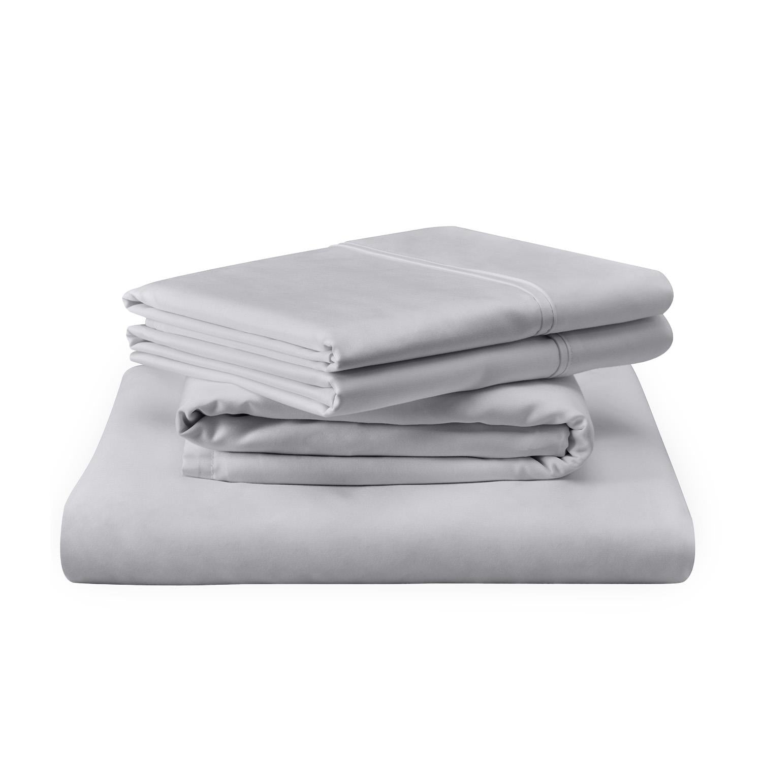  Tempur-Pedic TEMPUR Luxe Egyptian Cotton Sheet Set Silver Mist (Split King) IMAGE 2