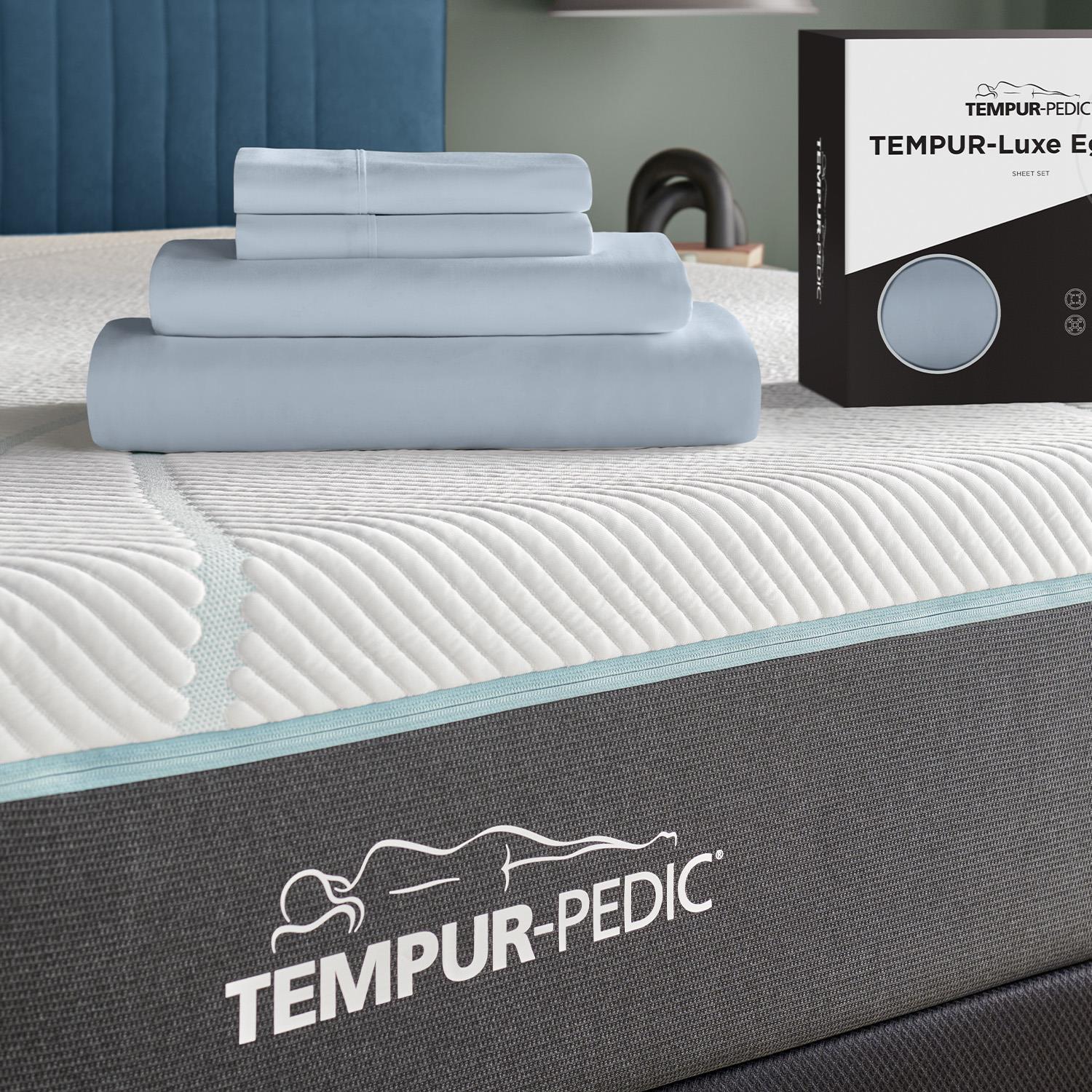  Tempur-Pedic TEMPUR Luxe Egyptian Cotton Sheet Set Sleepy Blue (King) IMAGE 1