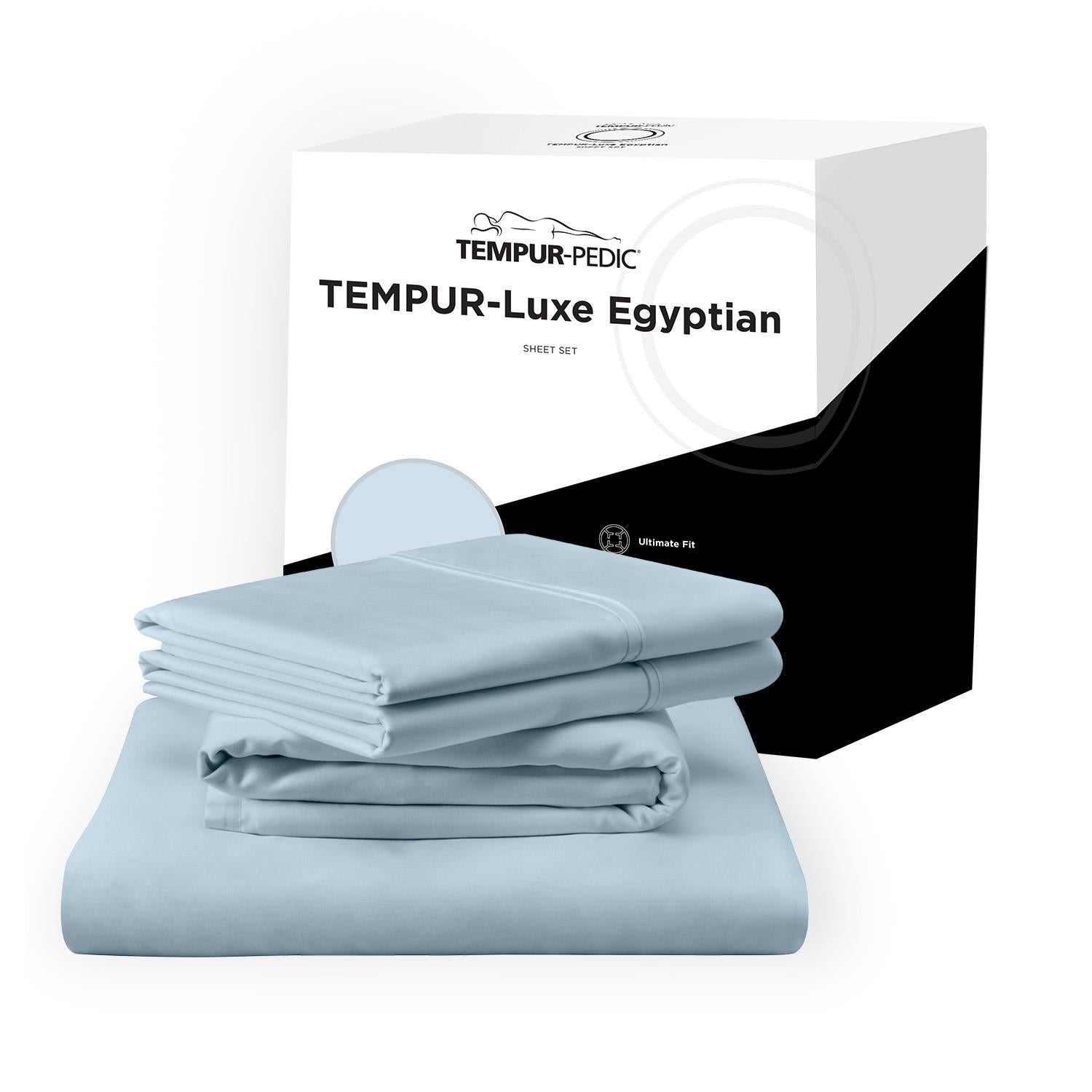  Tempur-Pedic TEMPUR Luxe Egyptian Cotton Sheet Set Sleepy Blue (Split King) IMAGE 10