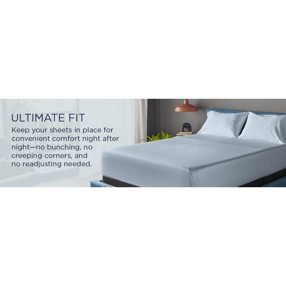  Tempur-Pedic TEMPUR Luxe Egyptian Cotton Sheet Set White (King) IMAGE 17