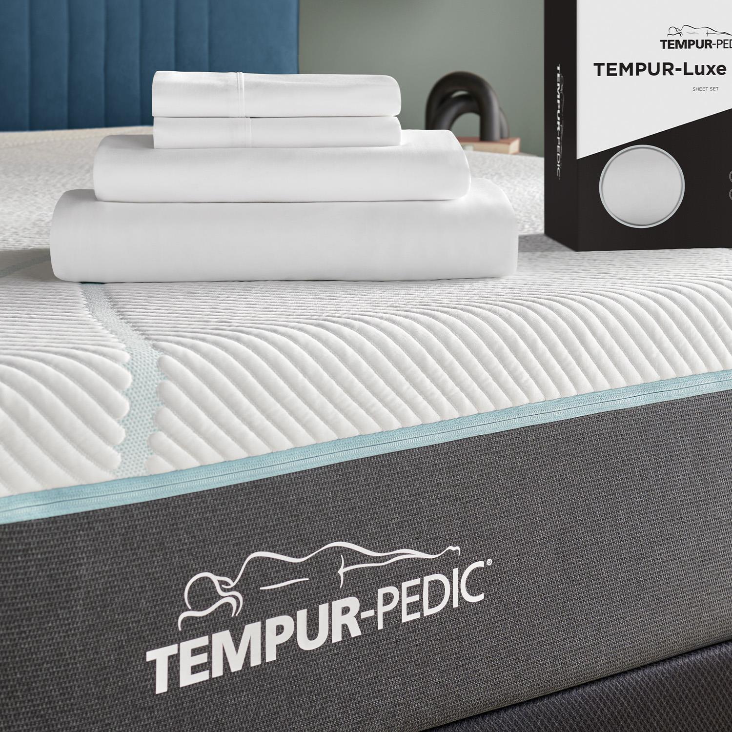  Tempur-Pedic TEMPUR Luxe Egyptian Cotton Sheet Set White (Split California King) IMAGE 1