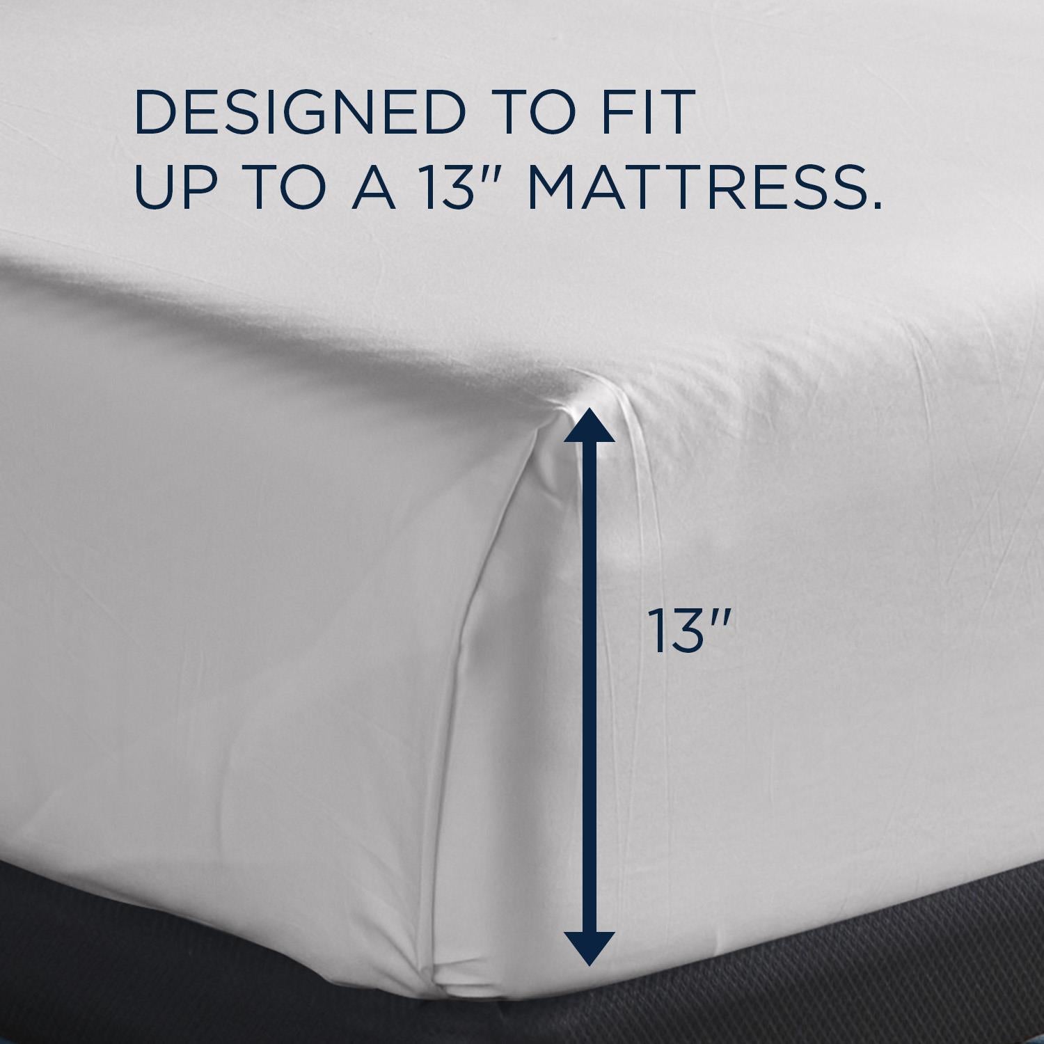  Tempur-Pedic TEMPUR Luxe Egyptian Cotton Sheet Set White (Full) IMAGE 3