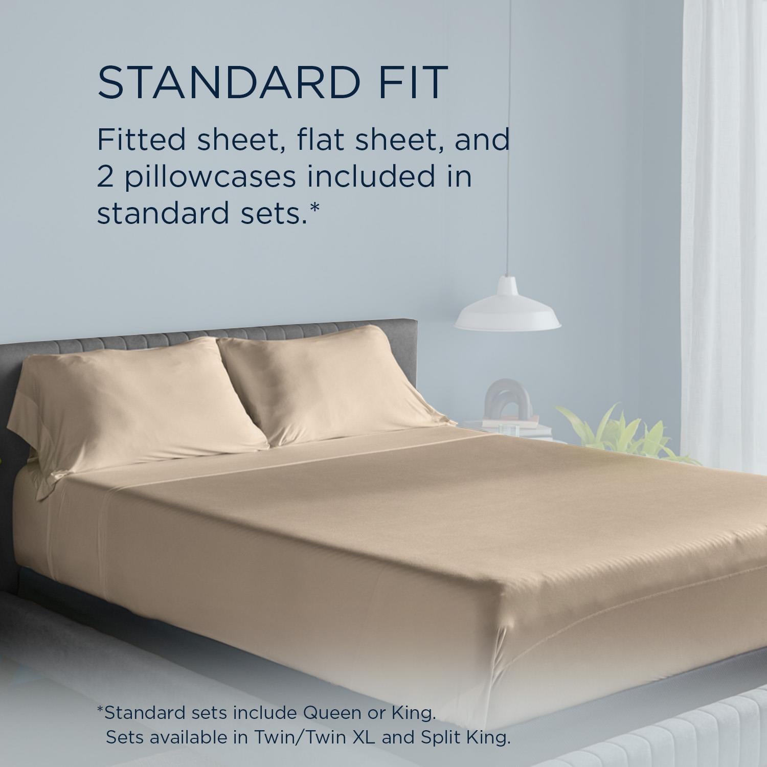  Tempur-Pedic Tempur-Pedic Breeze Pillowcase Set - Sandstone (King) IMAGE 10