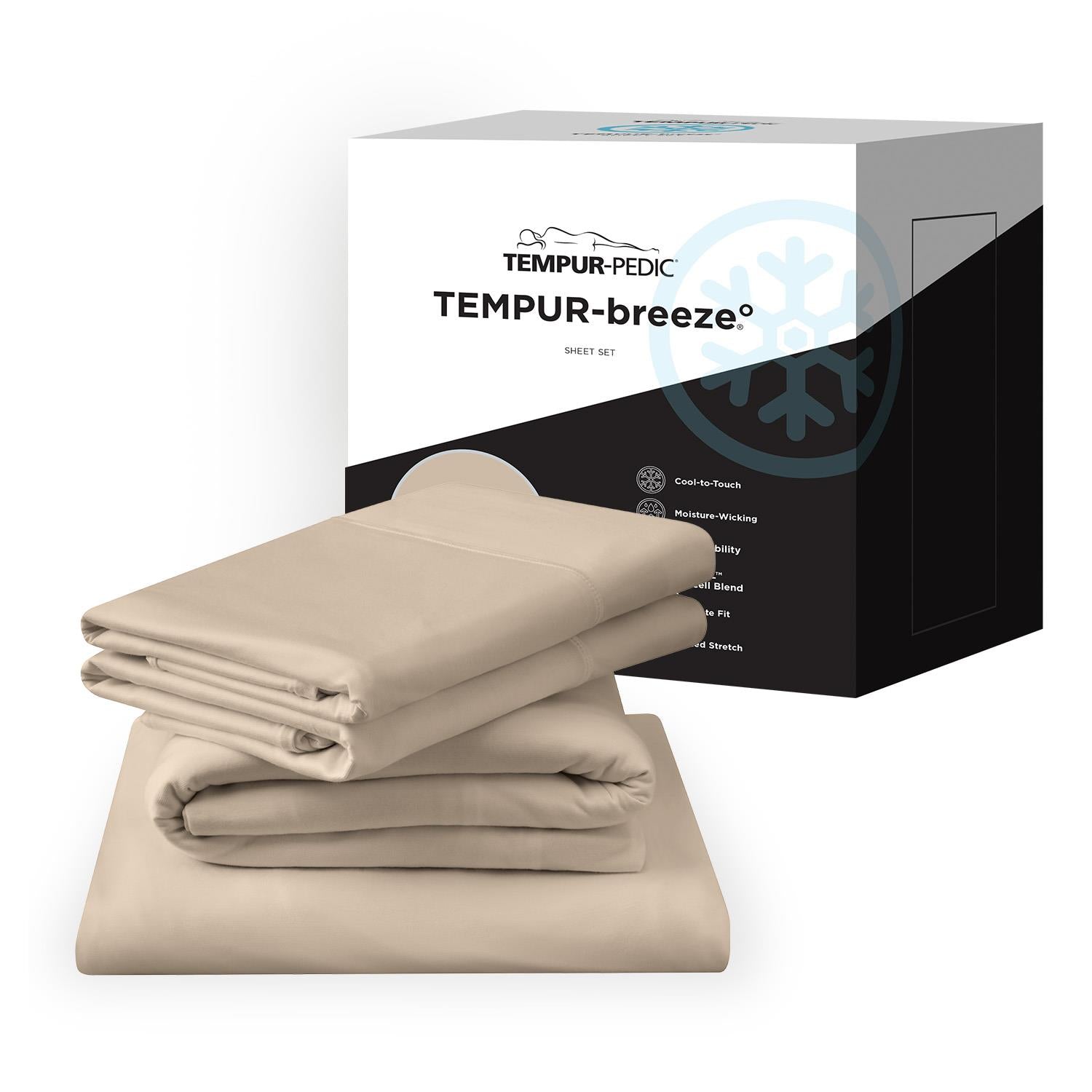  Tempur-Pedic Tempur-Pedic Breeze Pillowcase Set - Sandstone (King) IMAGE 9