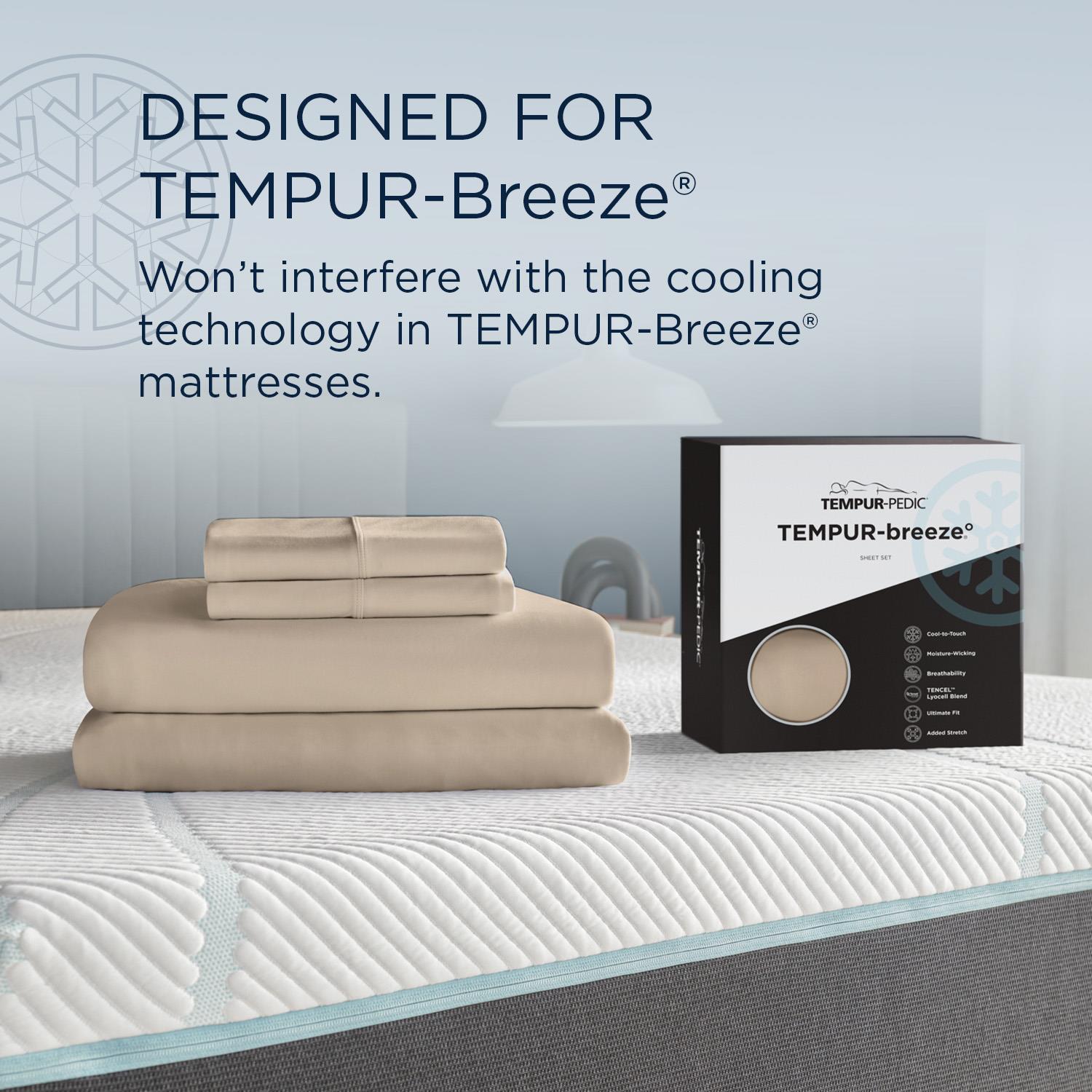  Tempur-Pedic Tempur-Pedic Breeze Pillowcase Set - Sandstone (Queen) IMAGE 8