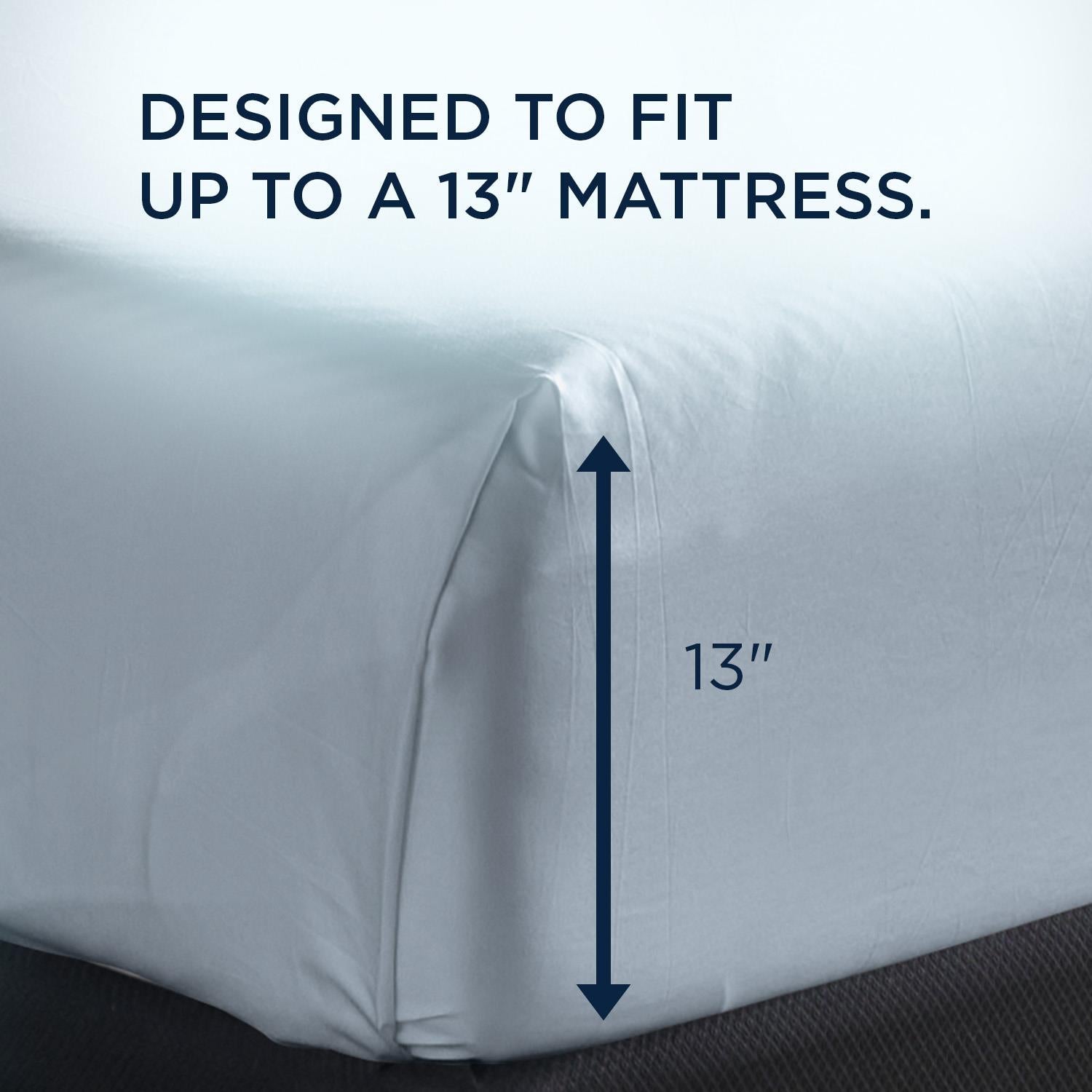  Tempur-Pedic Tempur-Pedic Breeze Pillowcase Set - Sleepy Blue (King) IMAGE 4